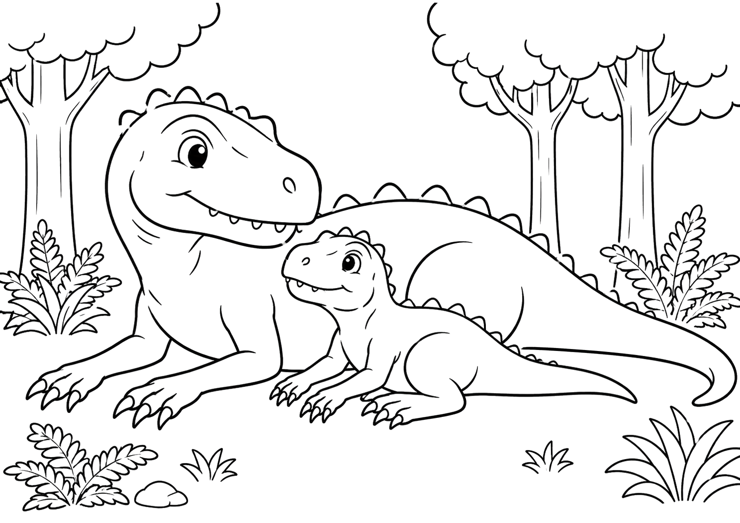 アロサウルスのおやこ