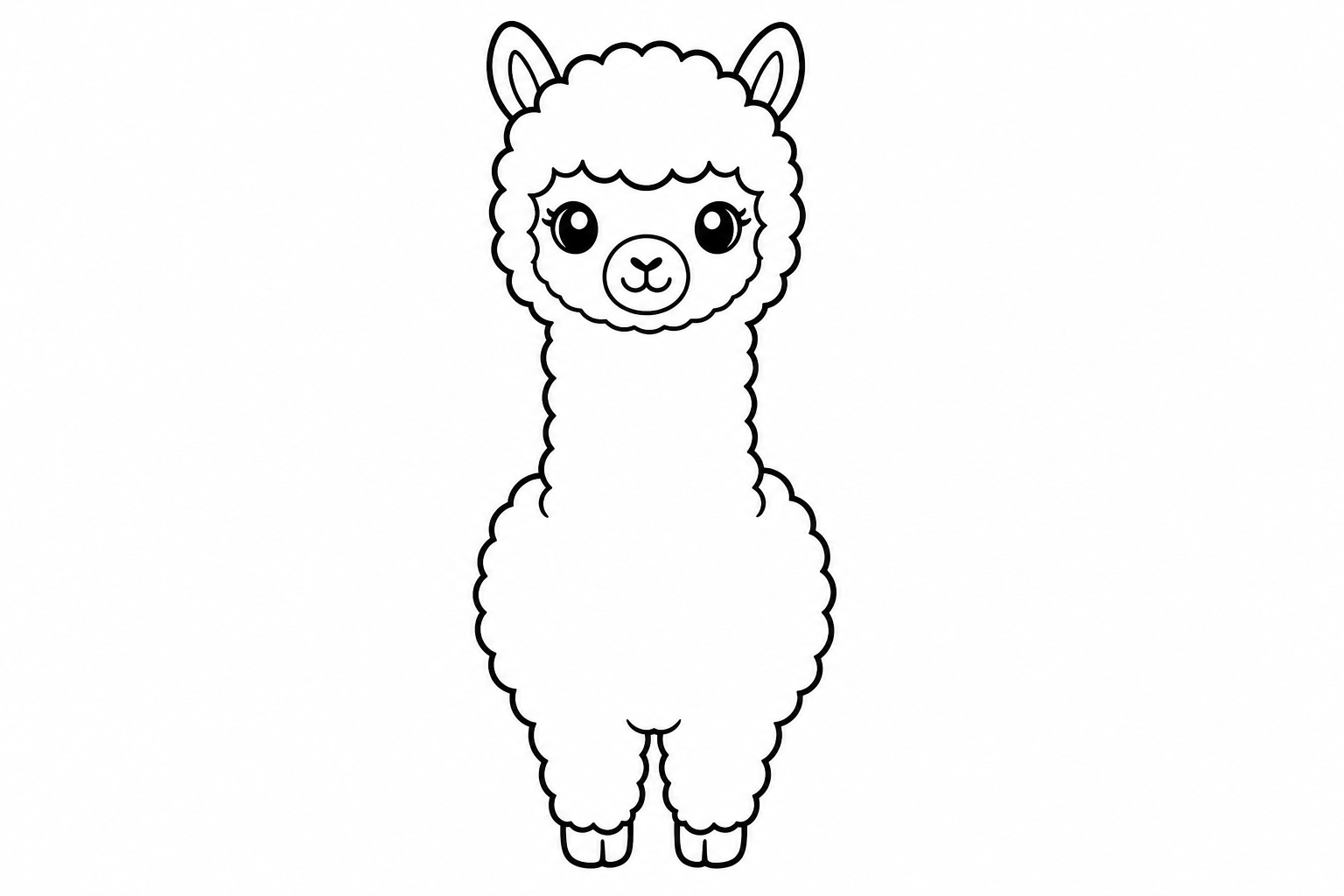 かわいいアルパカ