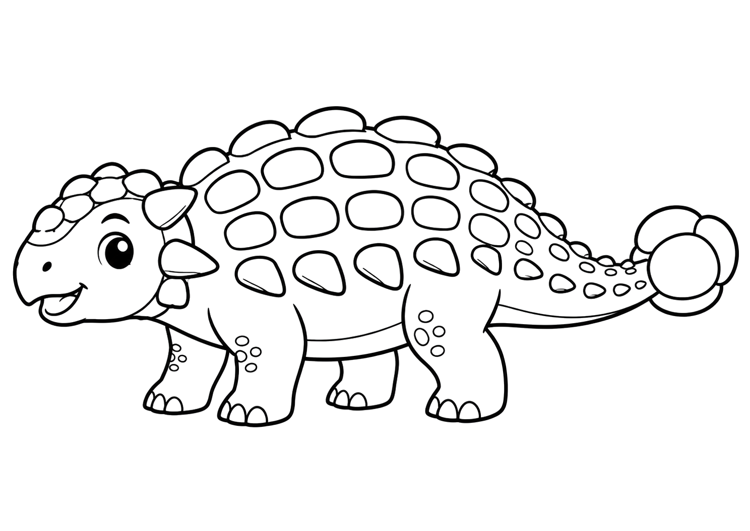 かわいいアンキロサウルス