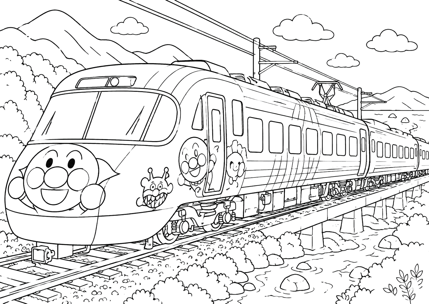 アンパンマン列車がはしる