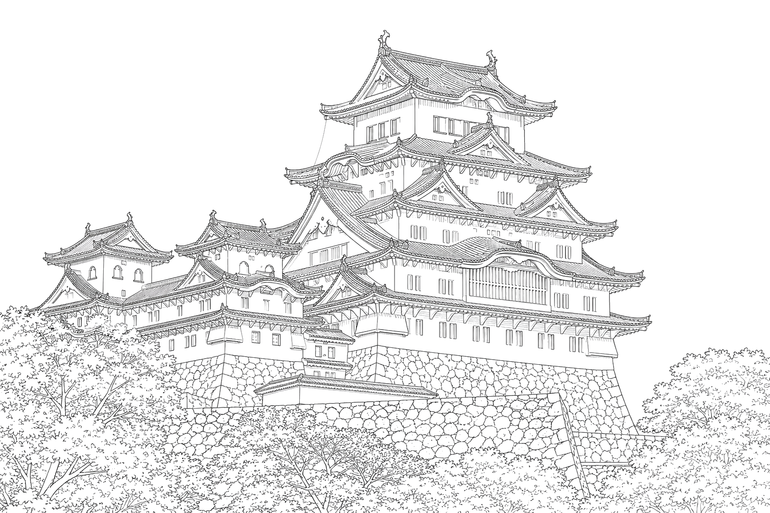 姫路城(やさしい)