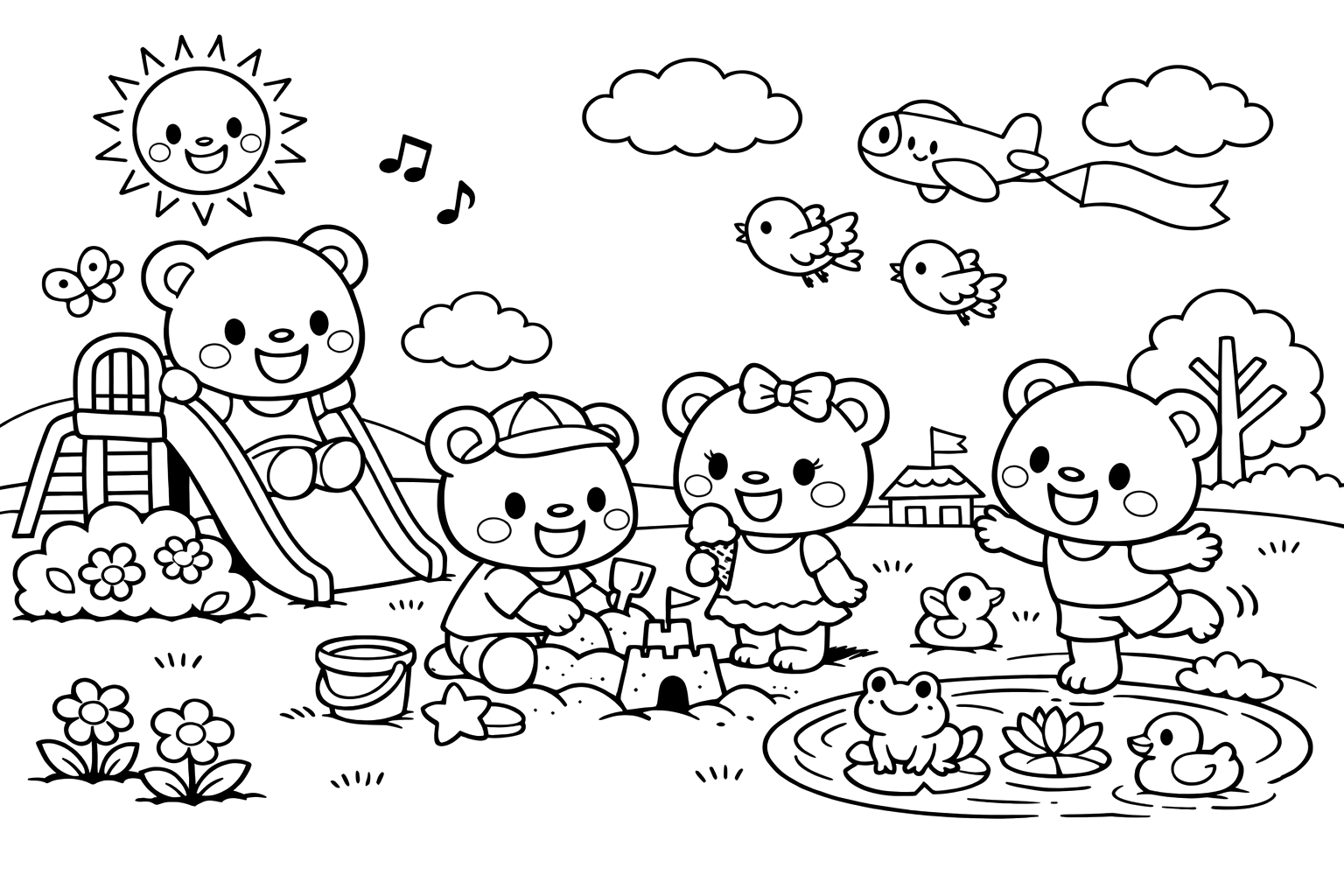 くまさんたちの公園あそび