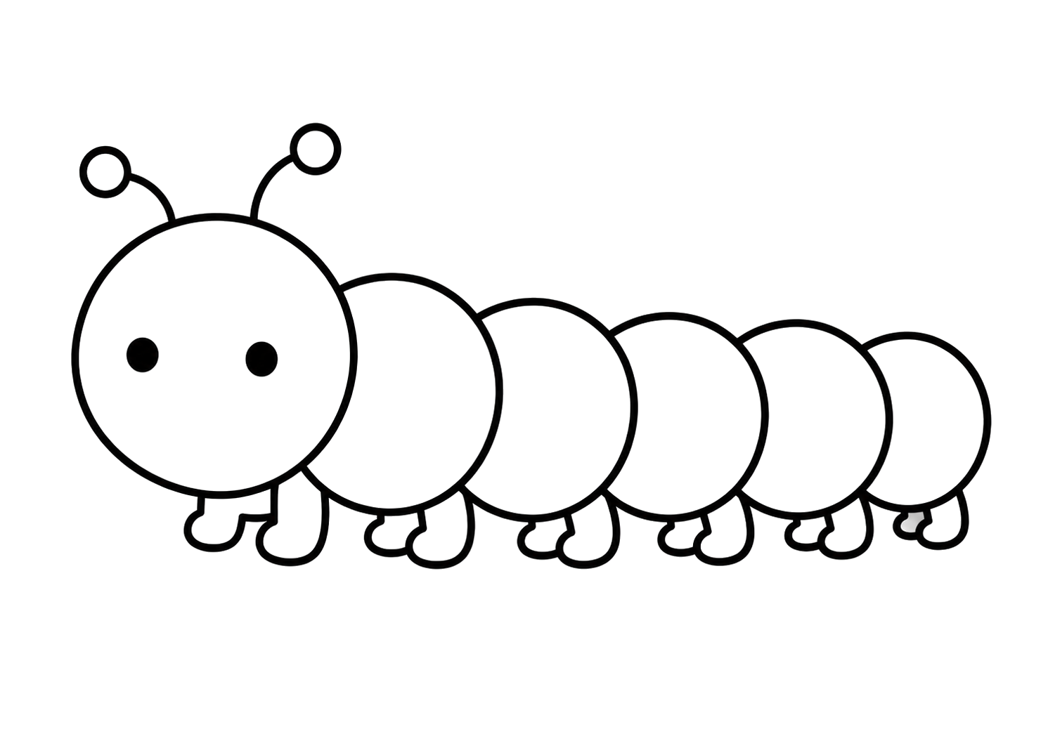 かわいいあおむし