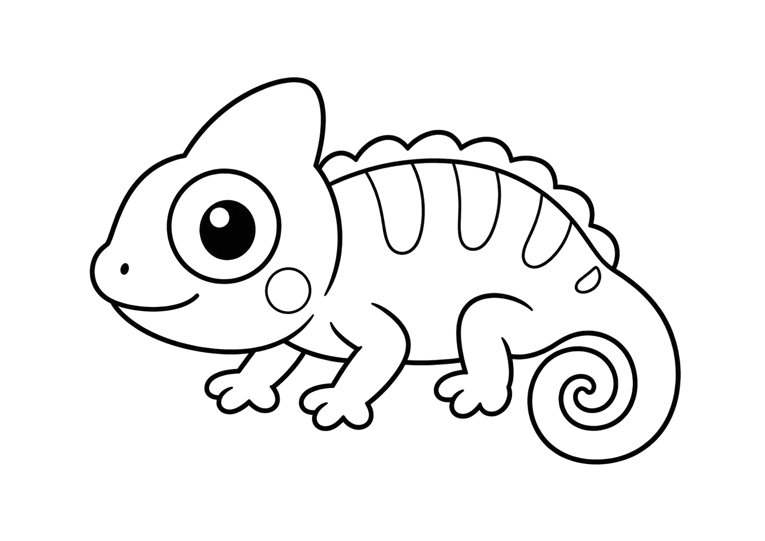 かわいいカメレオン