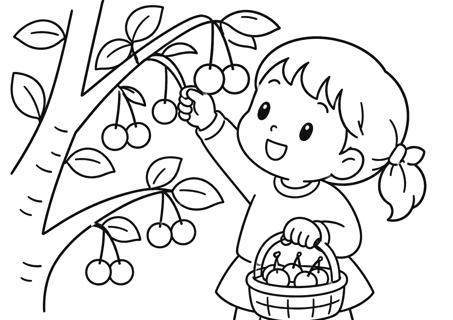 さくらんぼつみ