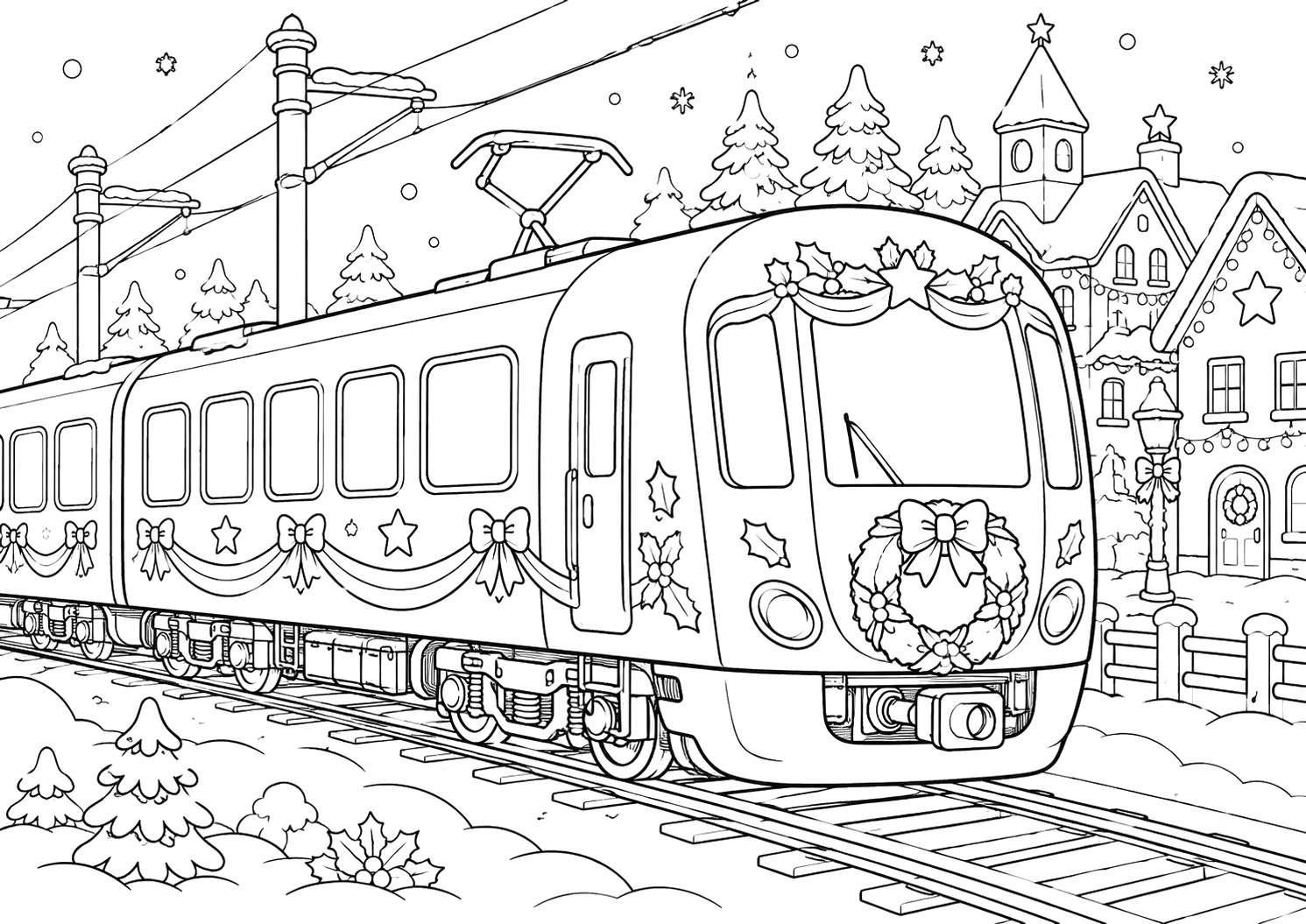 クリスマストレインがはしる