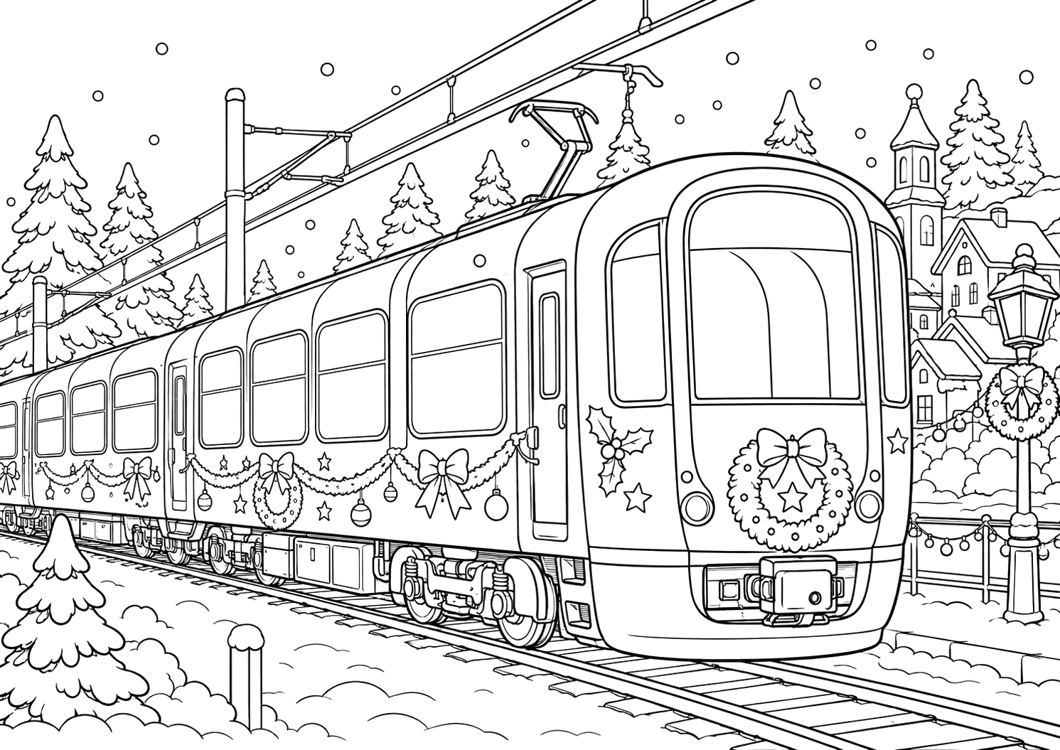 クリスマストレインのけしき