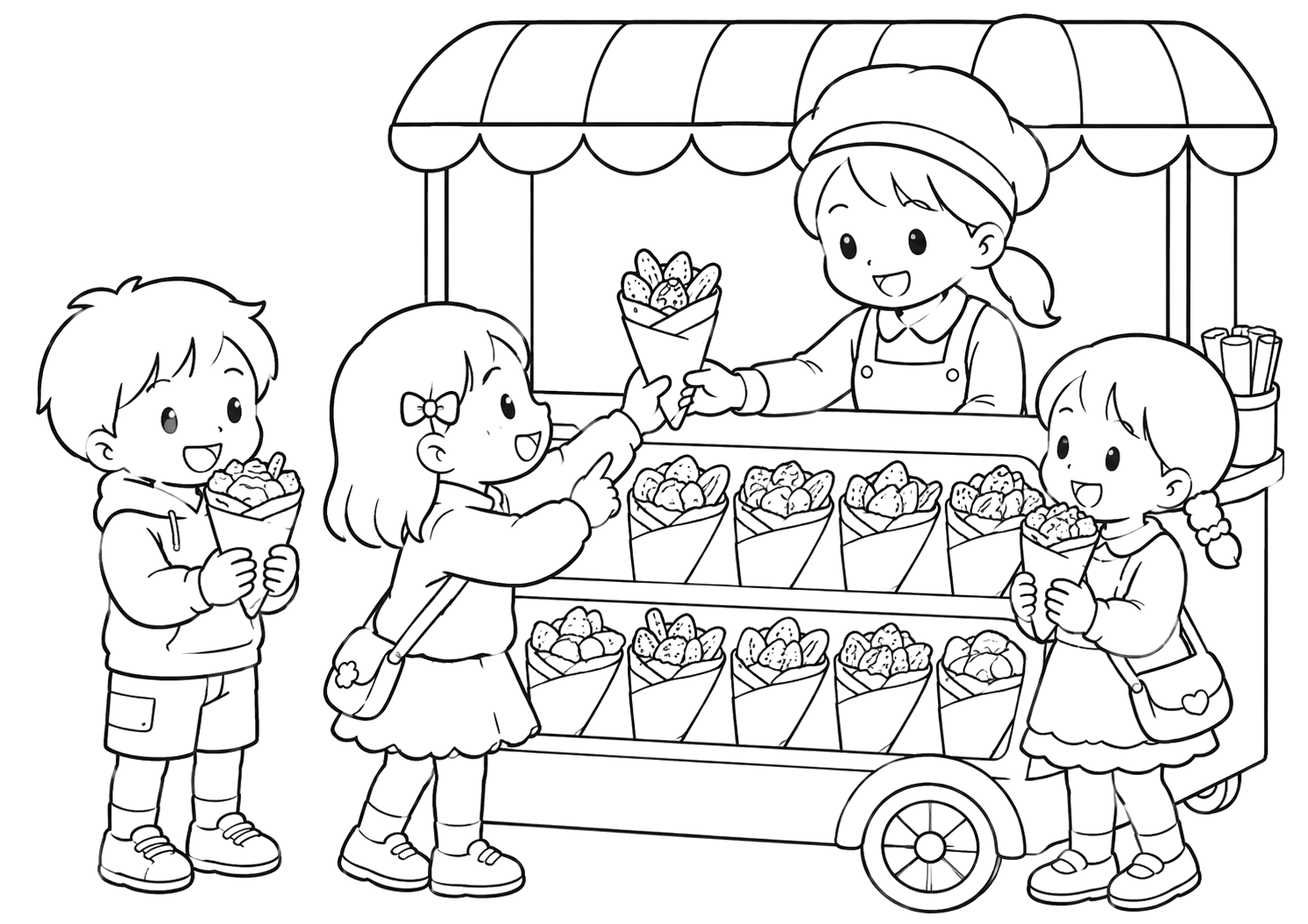 クレープをかおう