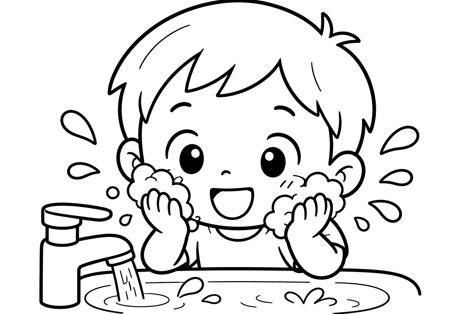 かわいいかおあらい