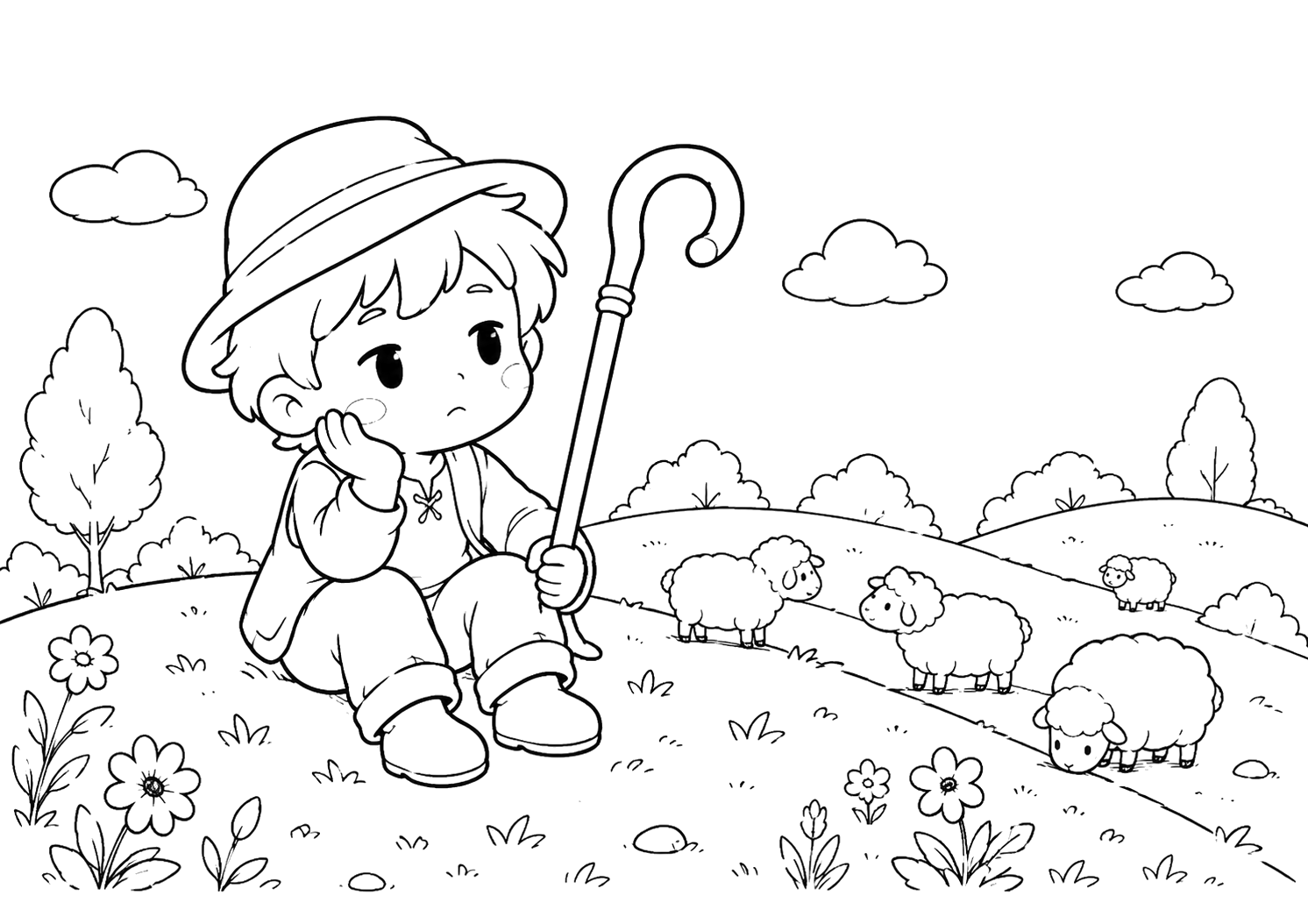 おおかみしょうねん：ひつじをみはるしょうねん