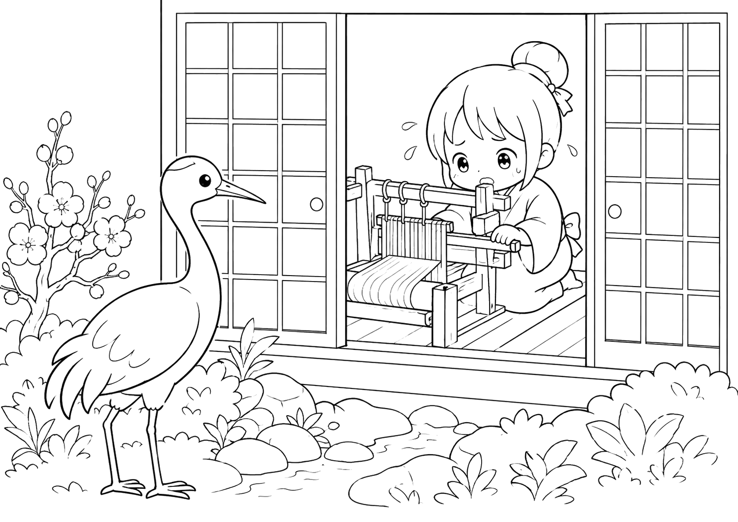 はたをおるむすめ