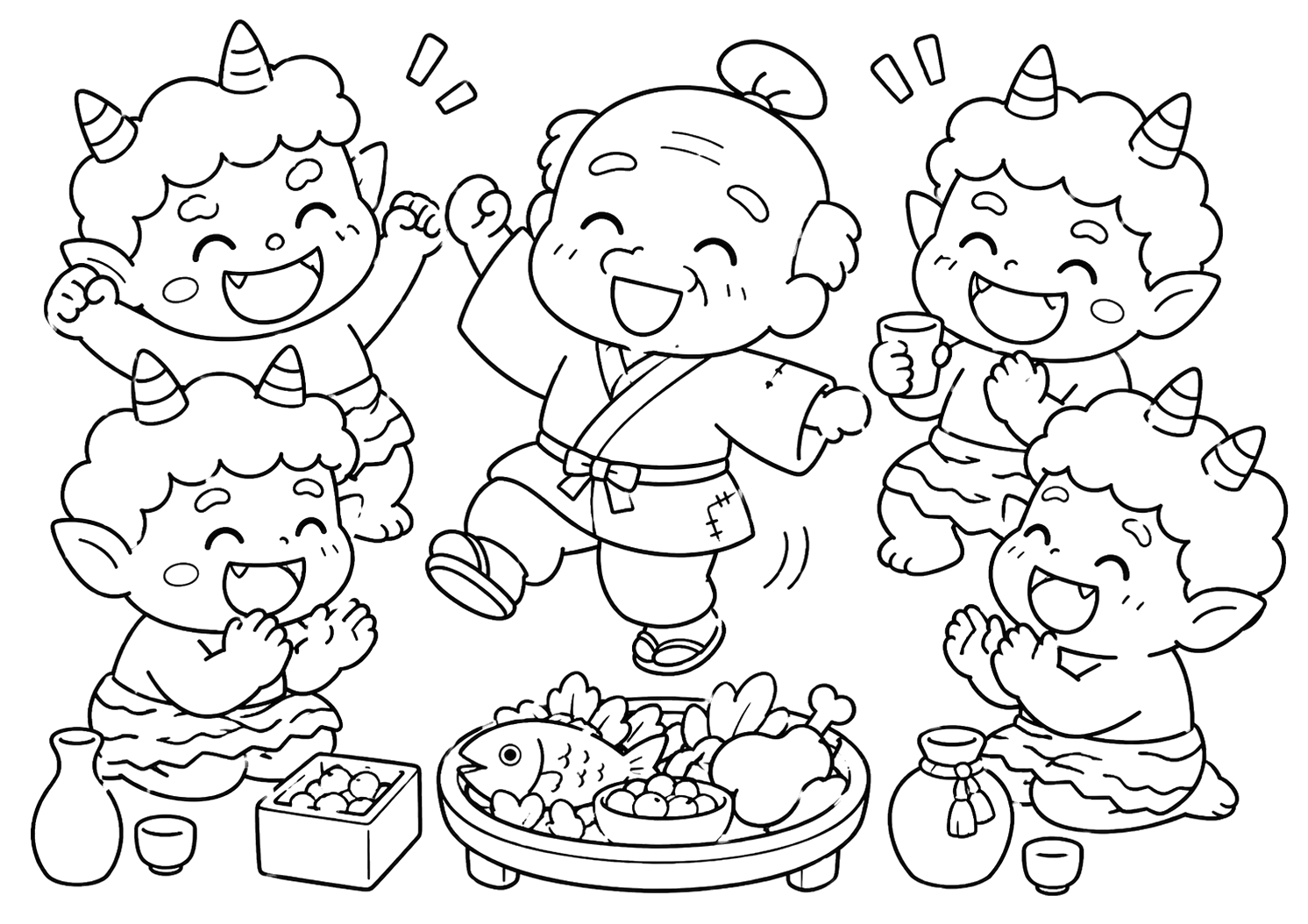おにのうたげでおどる