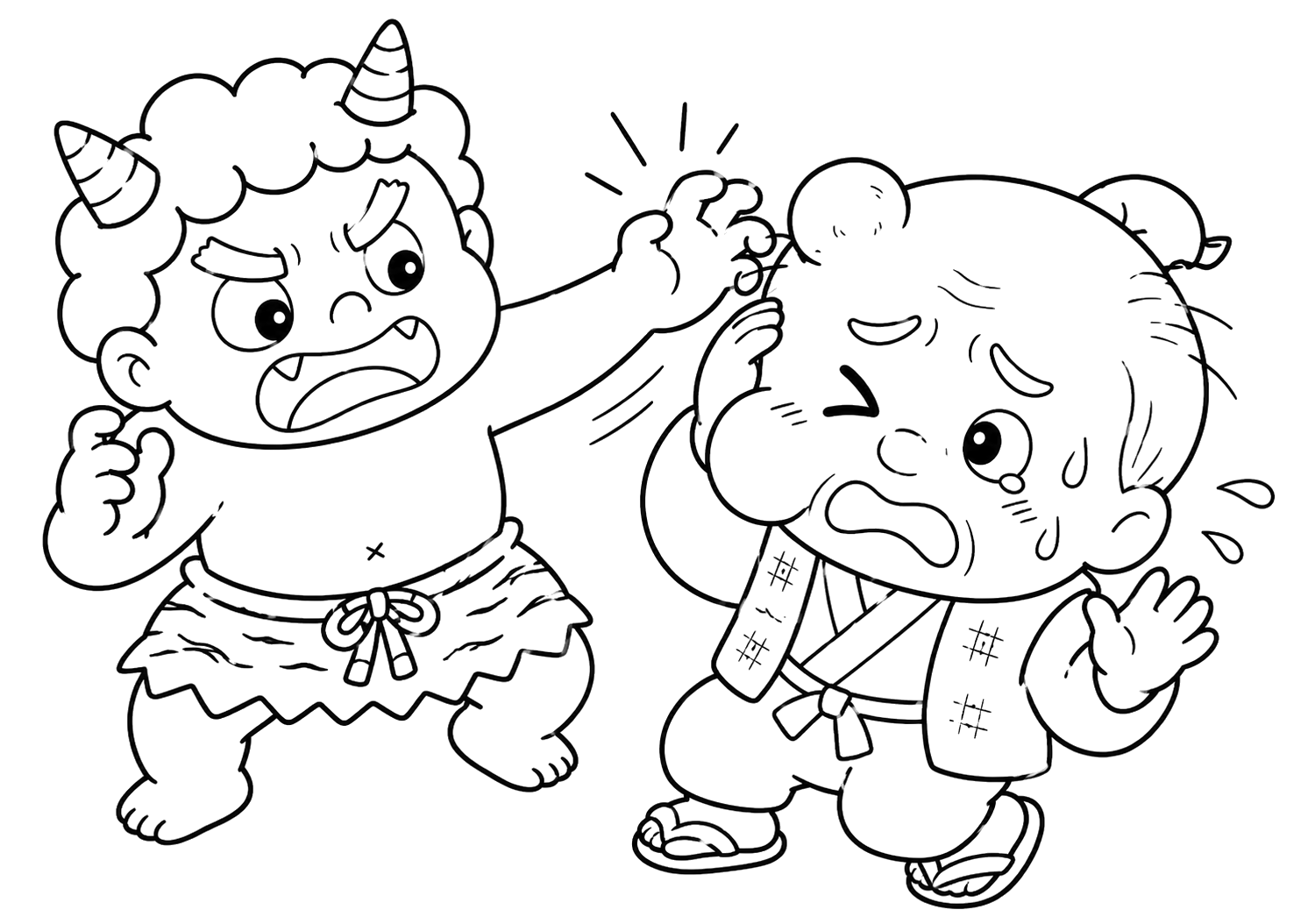 いじわるじいさんのこぶがふえる