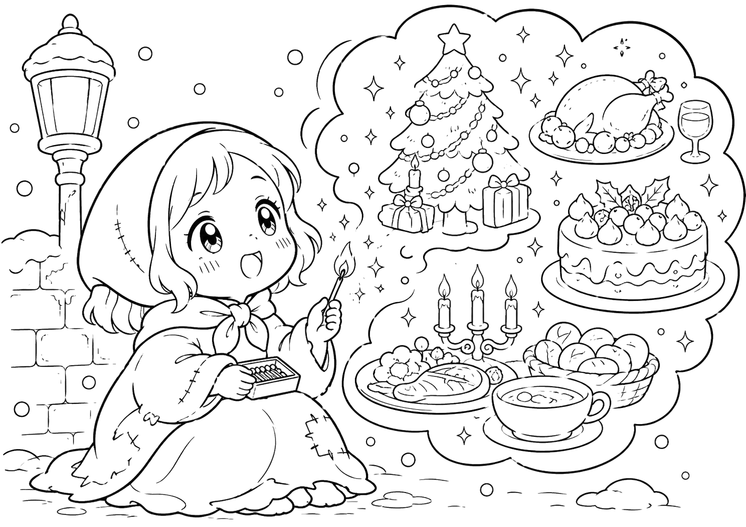 マッチうりのしょうじょ：ごちそうのまぼろし