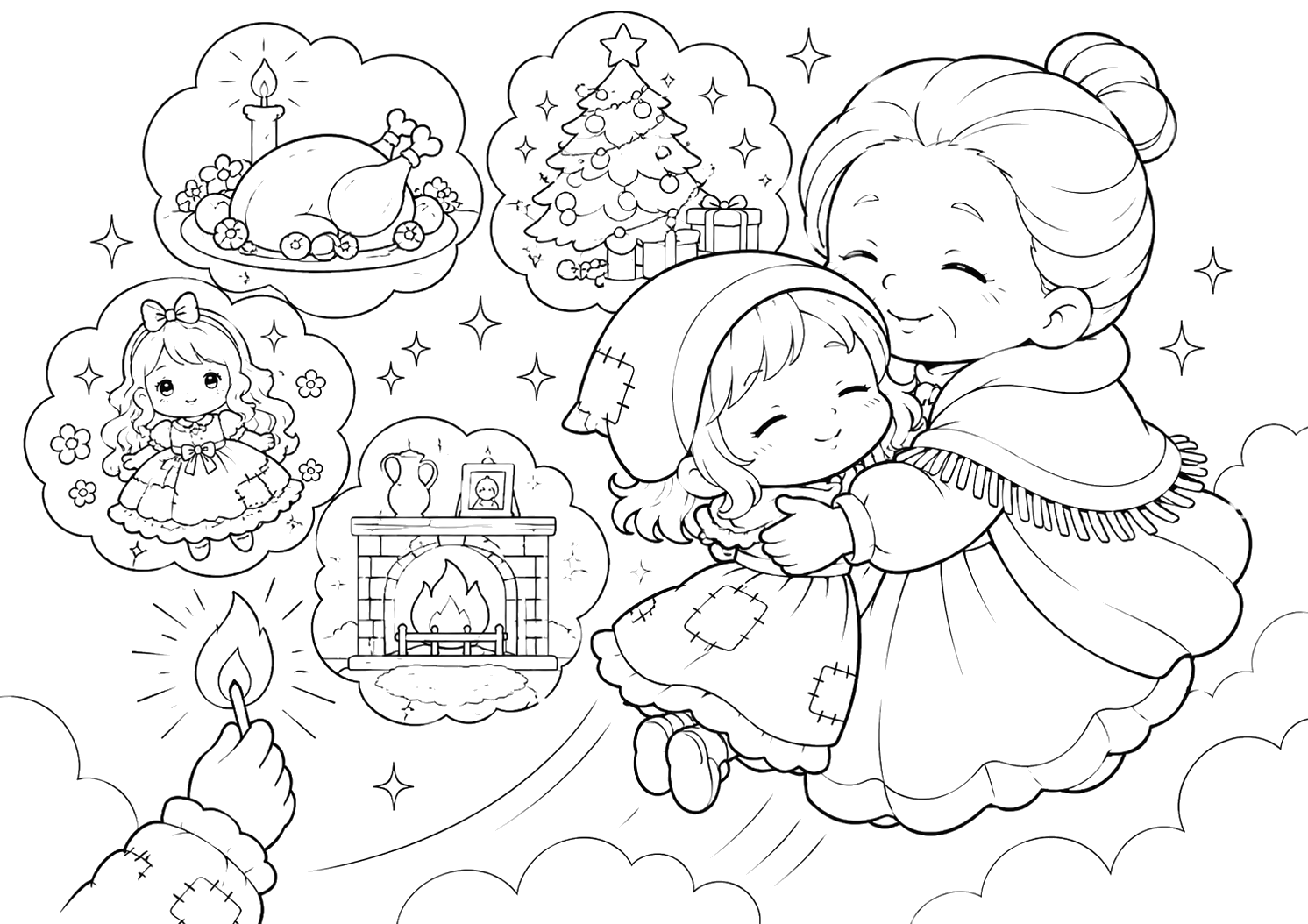マッチうりのしょうじょ：おばあちゃんとそらへ