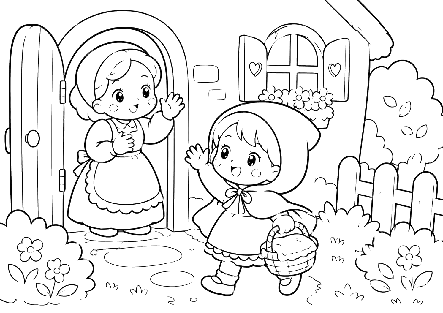 あかずきん：おつかいにいく