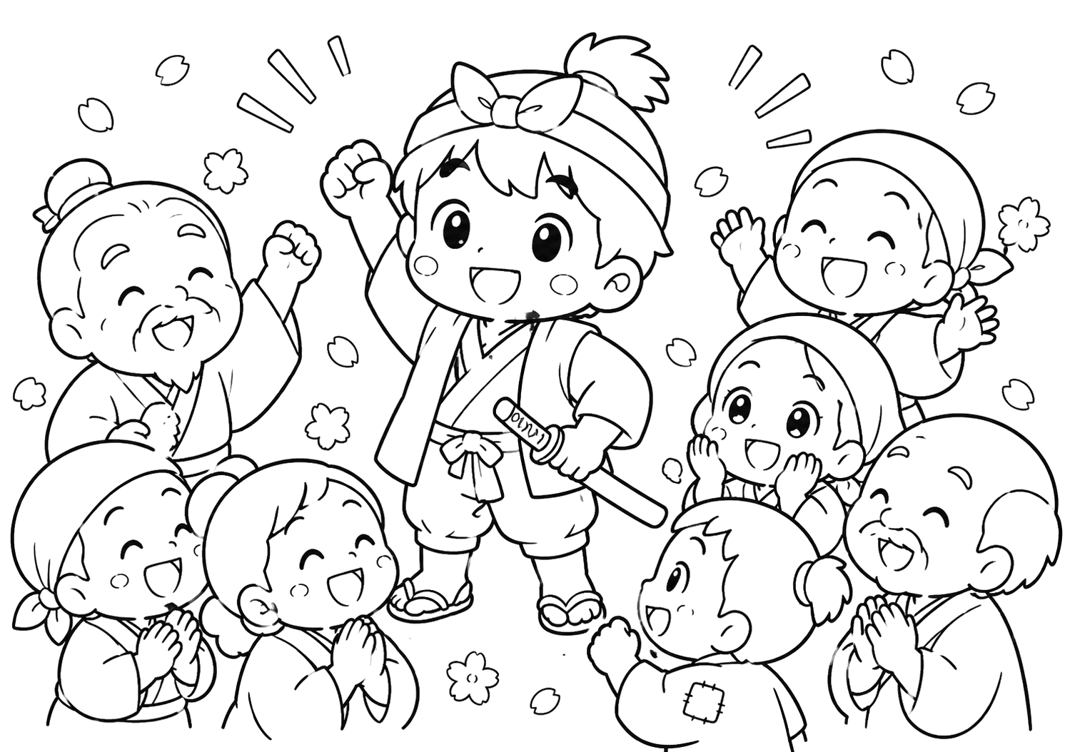 むらびとにかんしゃされる