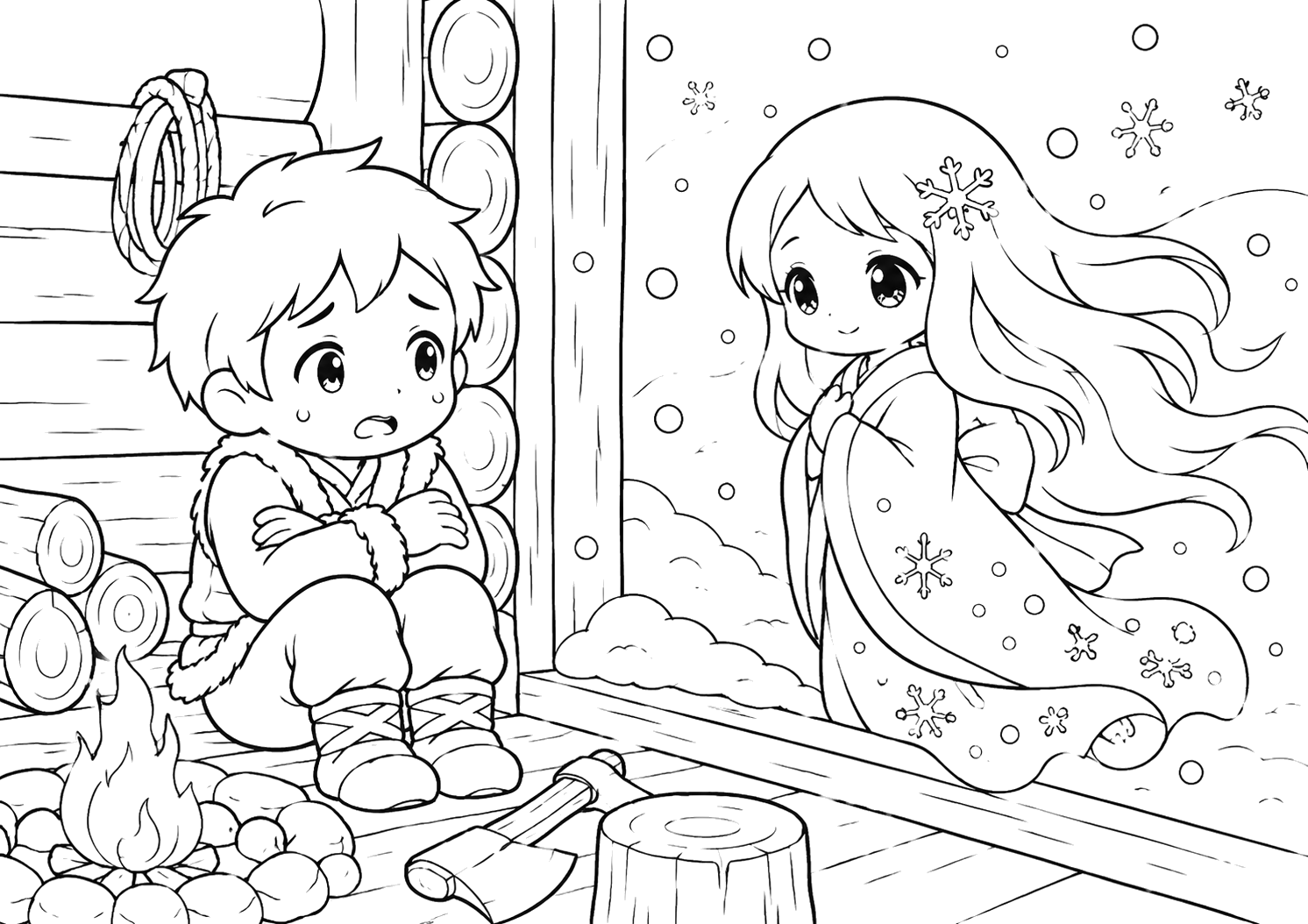 ゆきのよるのこや