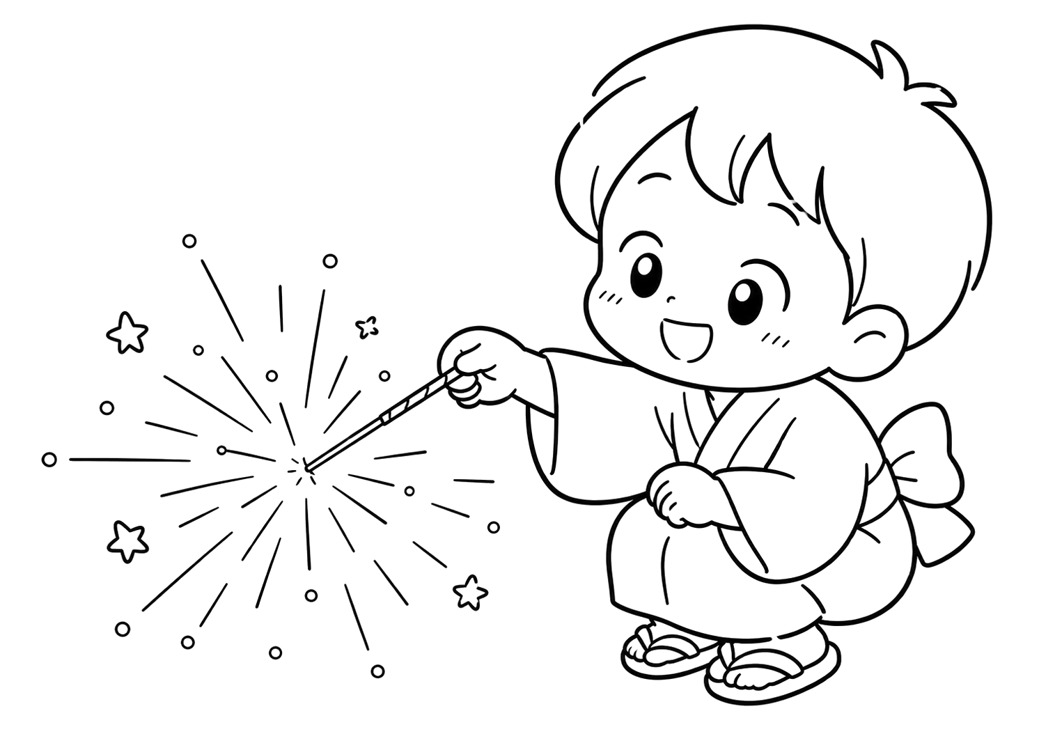 はなびをもとう