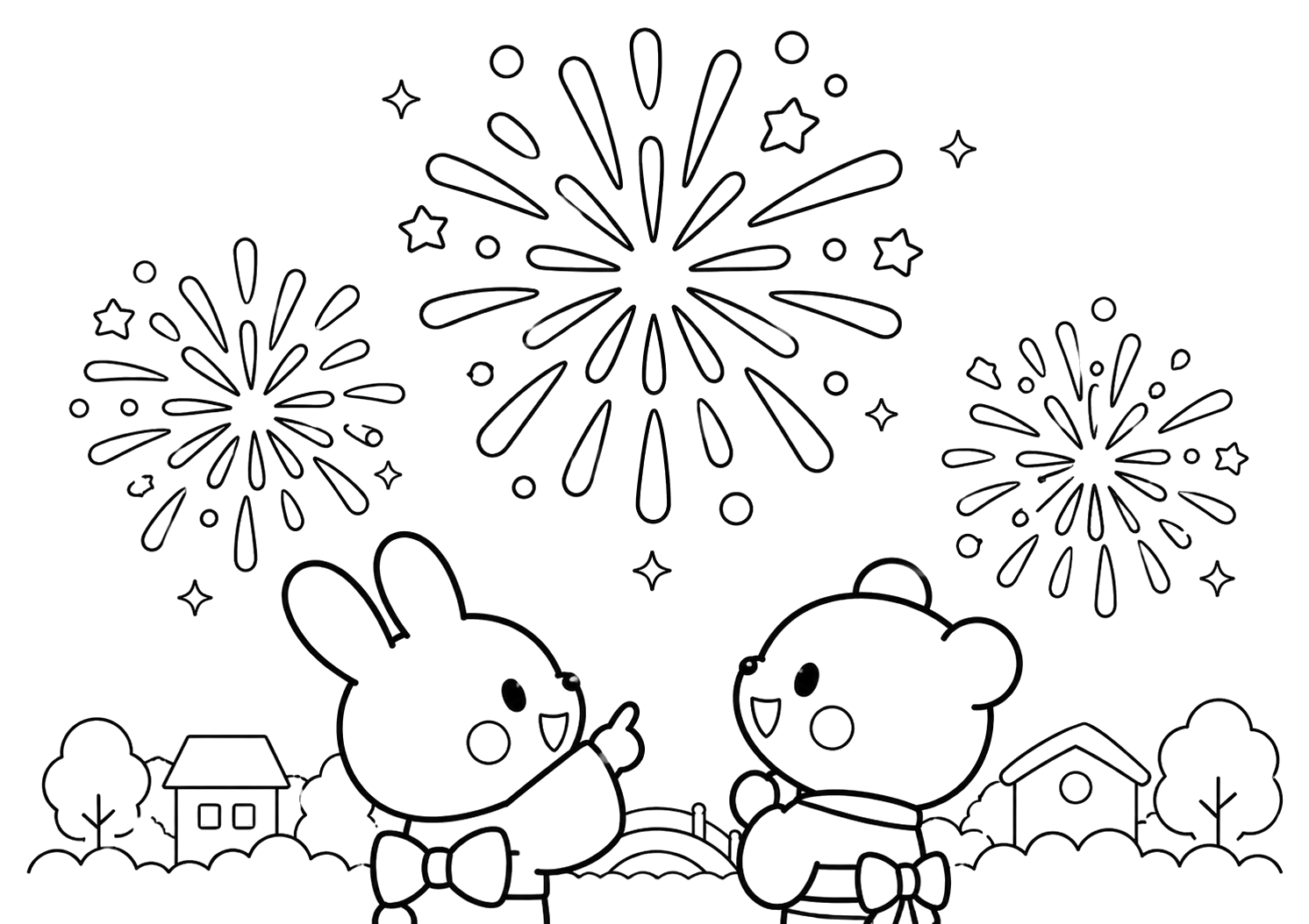 はなびがひらく
