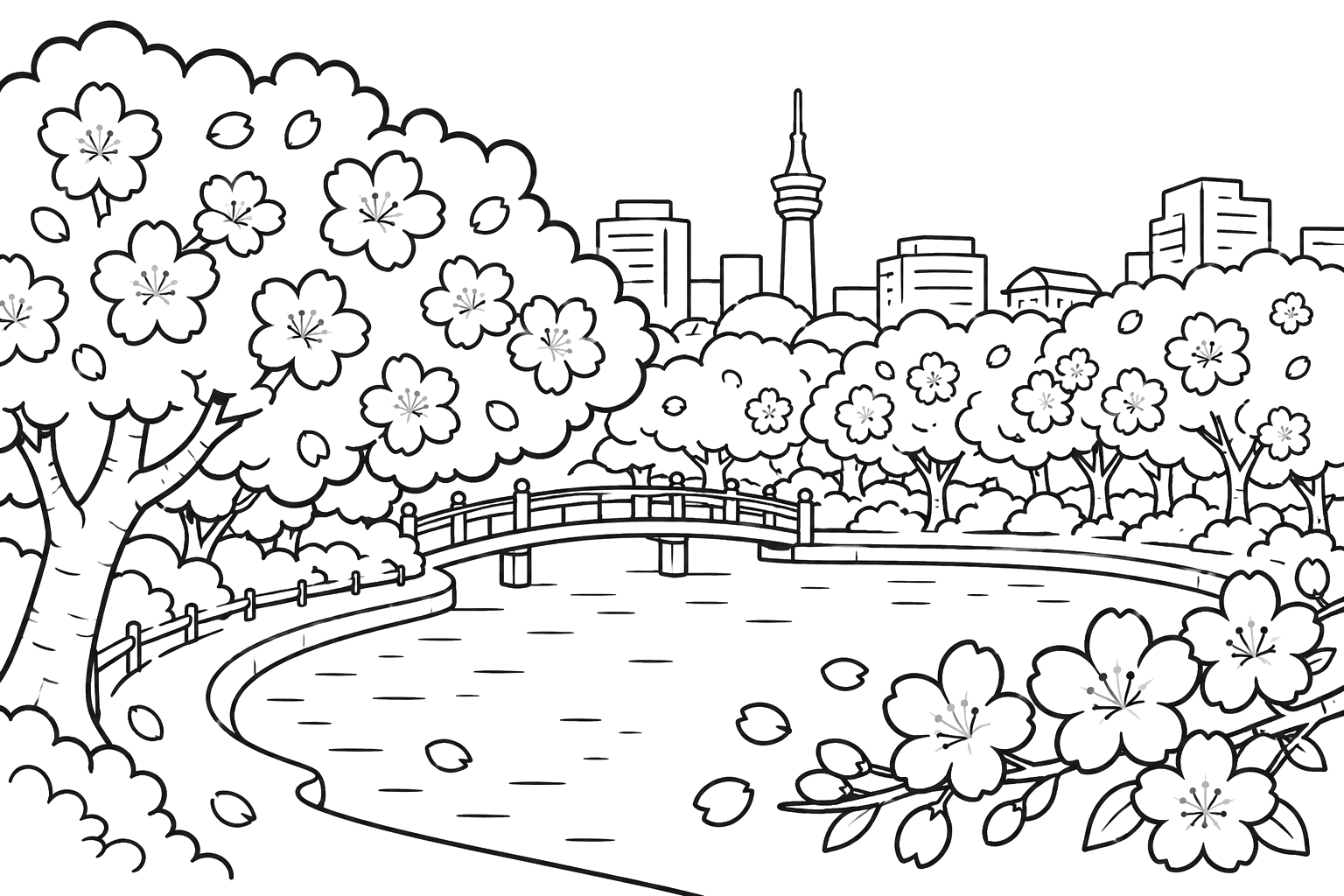 大濠公園の桜（福岡）