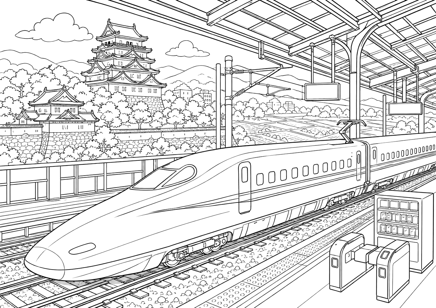 にぎやかな福山駅
