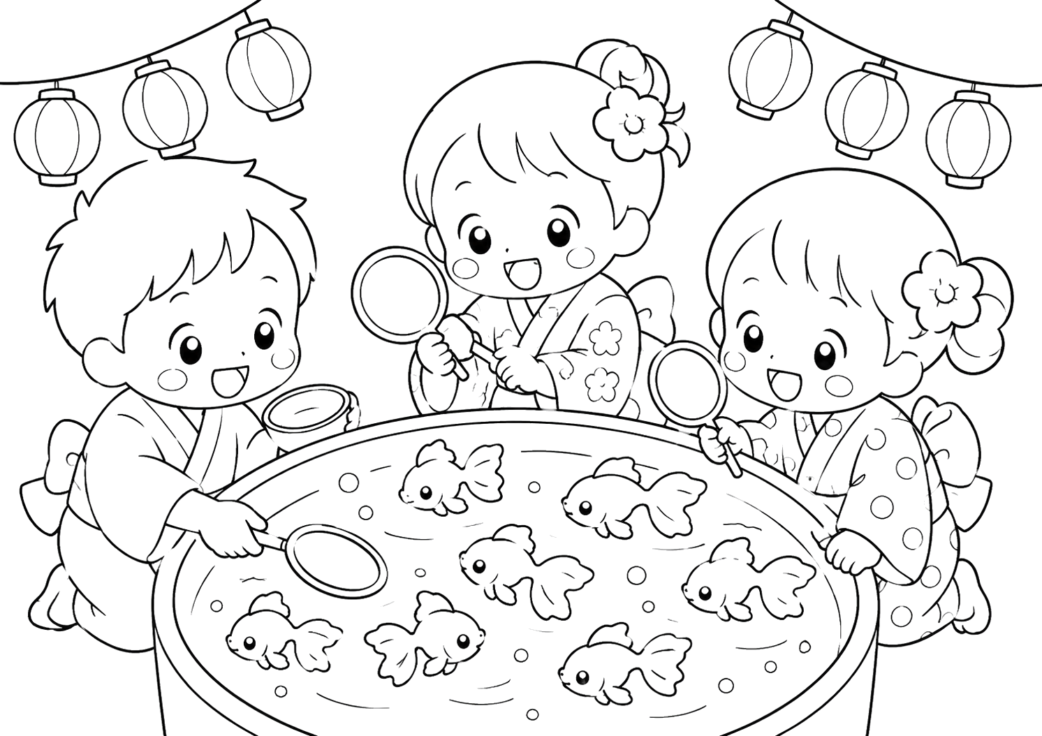 おまつりのきんぎょすくい