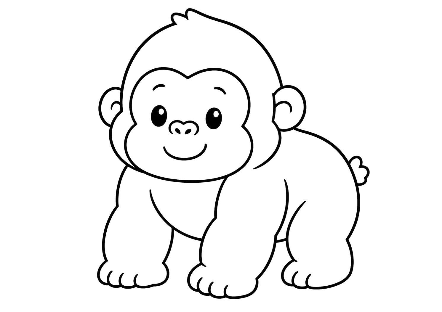 かわいいゴリラ