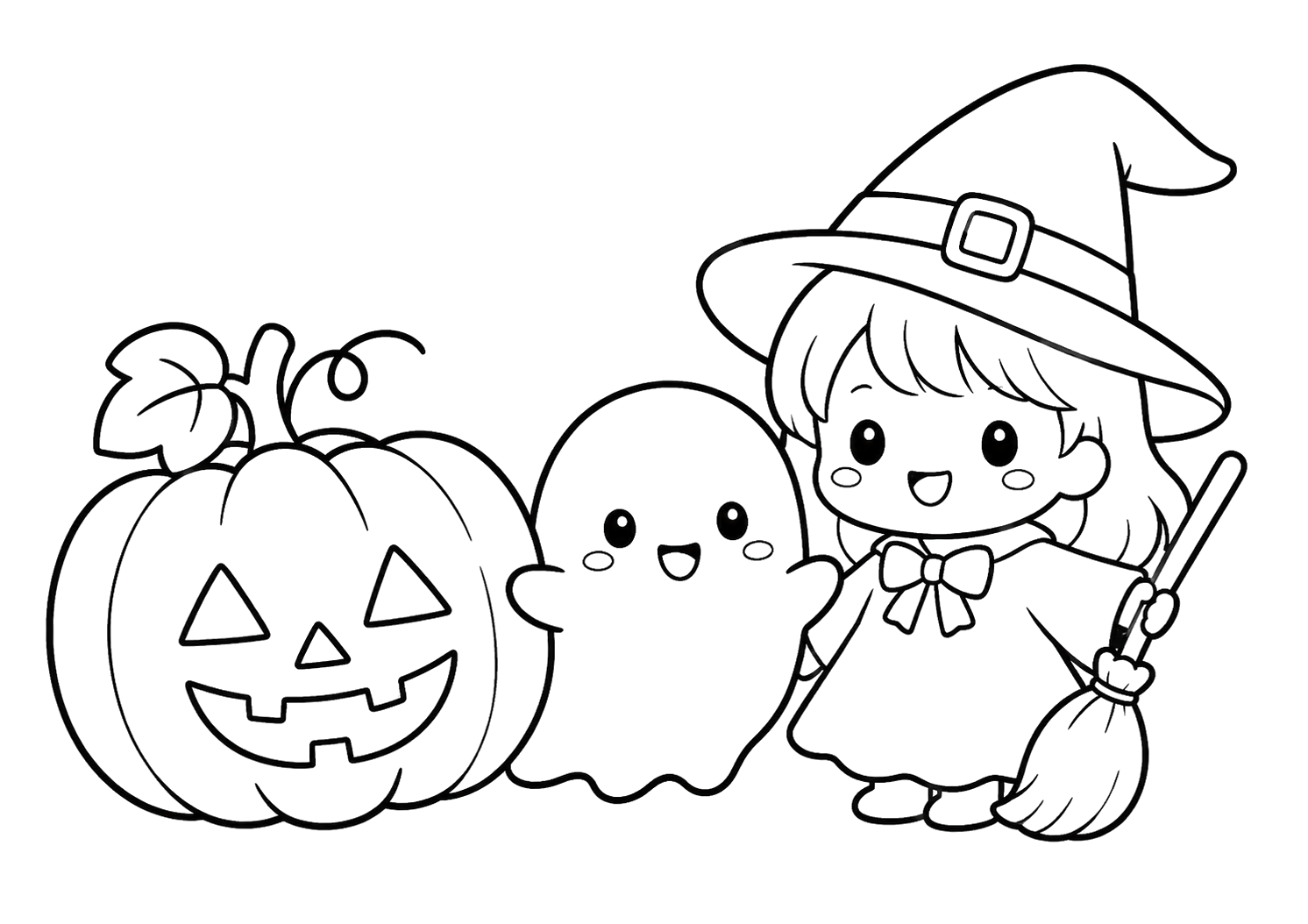 かぼちゃとおばけ