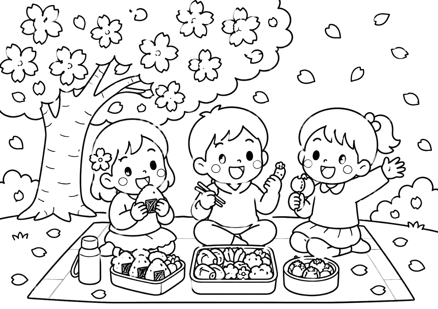さくらのしたでおべんとう