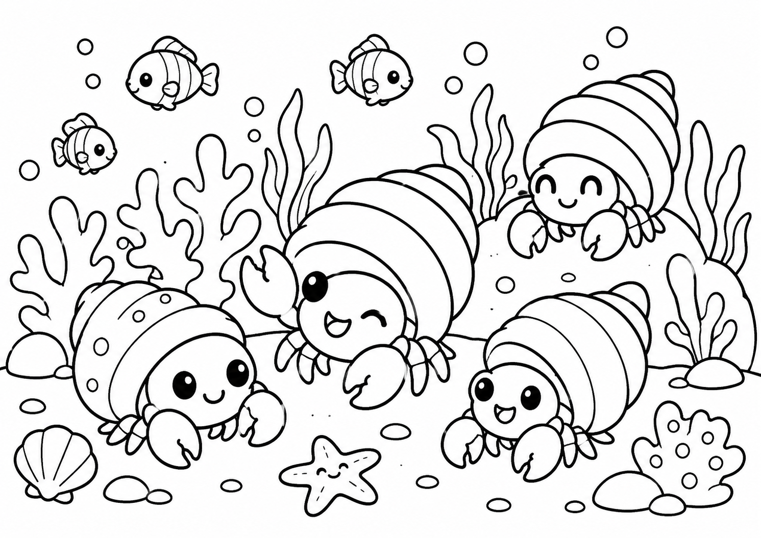 ヤドカリたちの海の世界