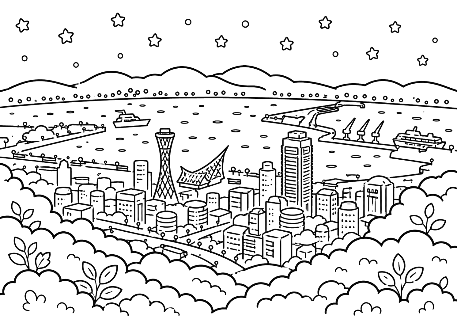 神戸の夜景（兵庫・摩耶山）