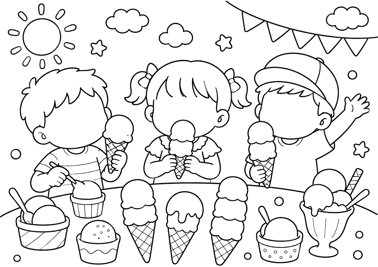 なつのアイスクリーム