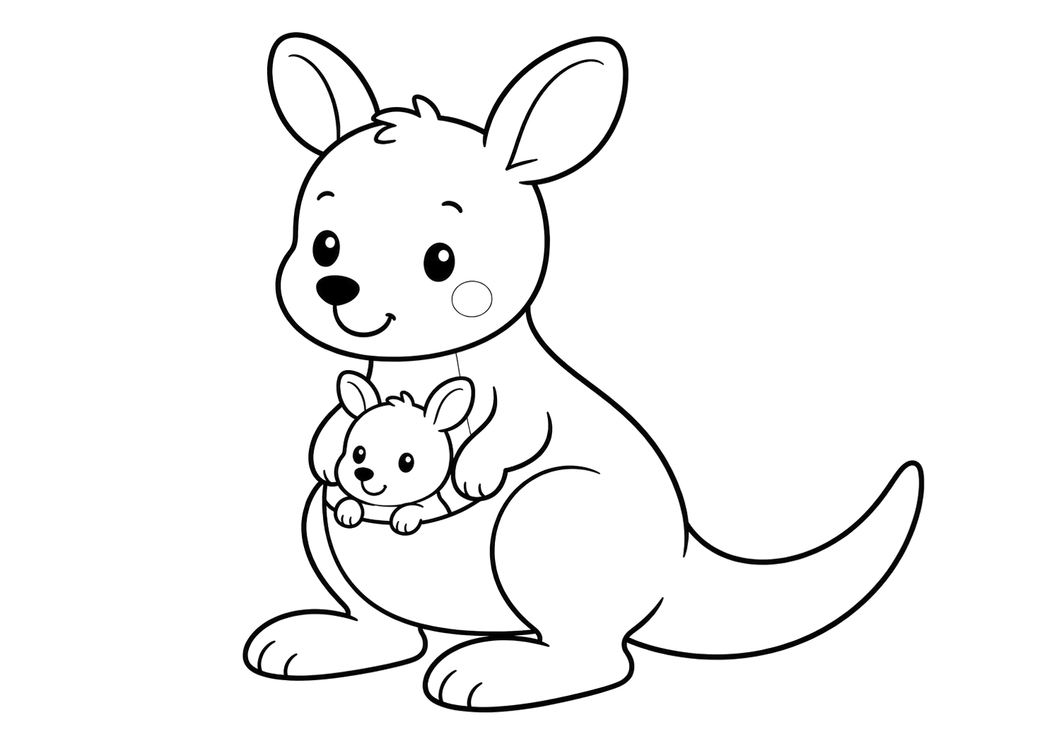 かわいいカンガルー