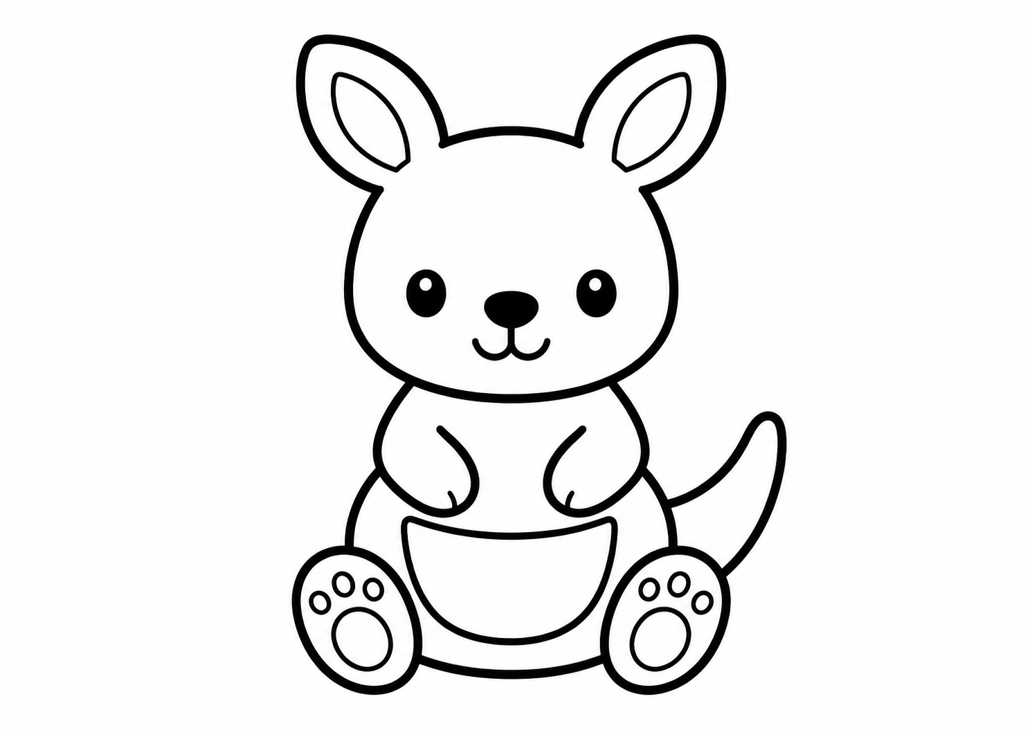 かわいいカンガルー