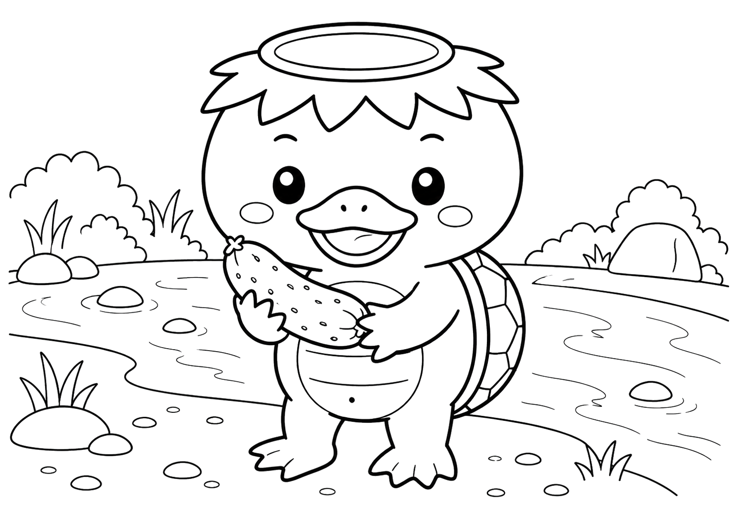 きゅうりがすきなかっぱ