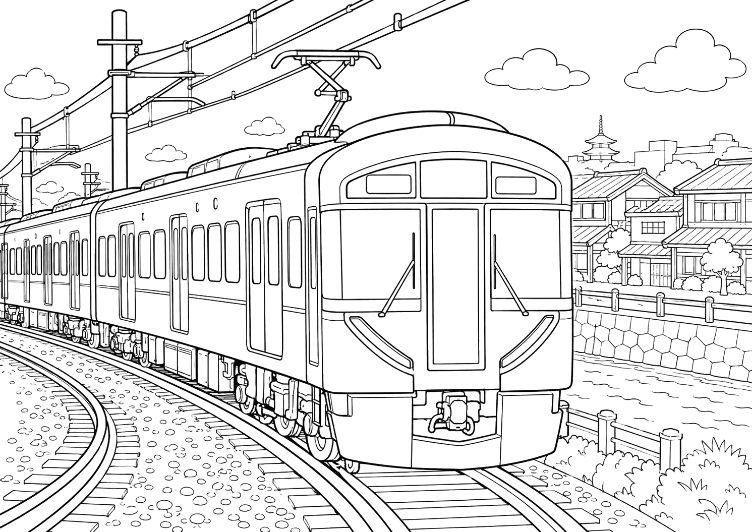 京阪電車3000系のけしき