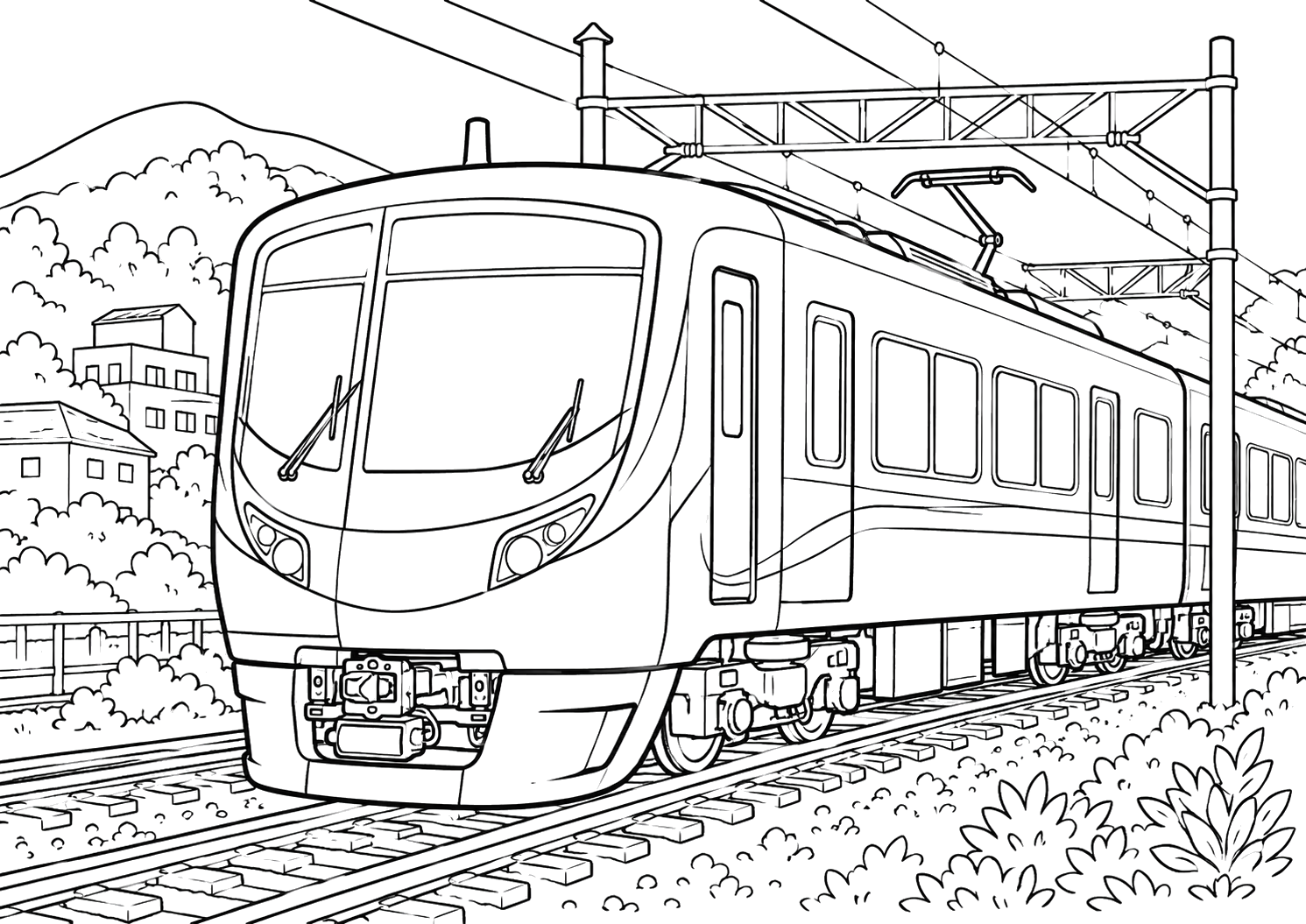 京王ライナー5000系のけしき