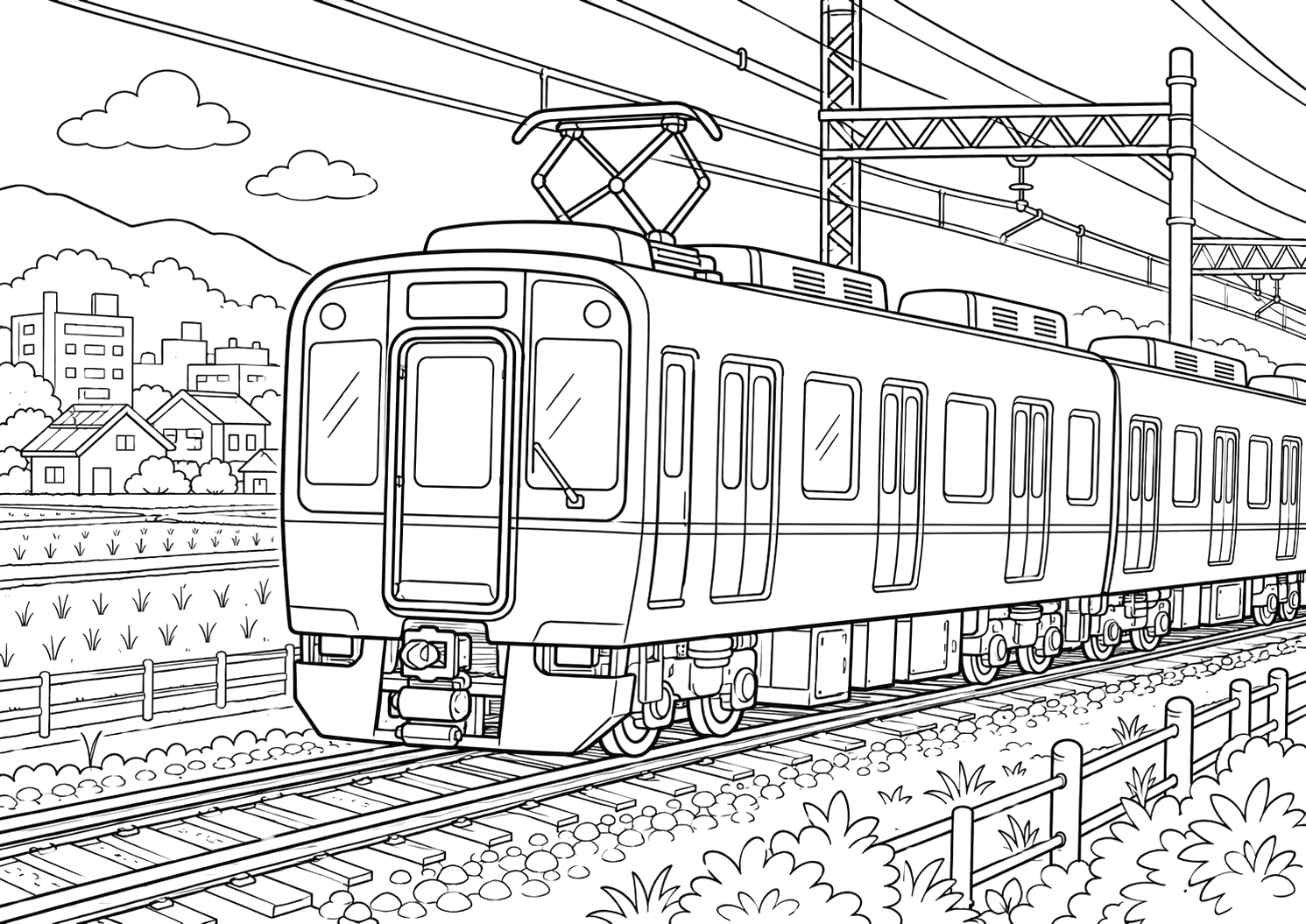近鉄通勤車5820系のけしき