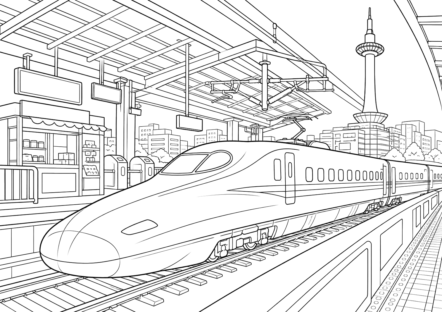 にぎやかな京都駅