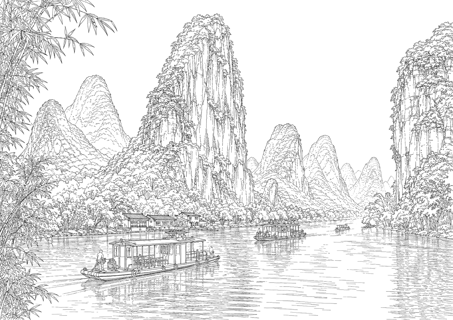 桂林の山水