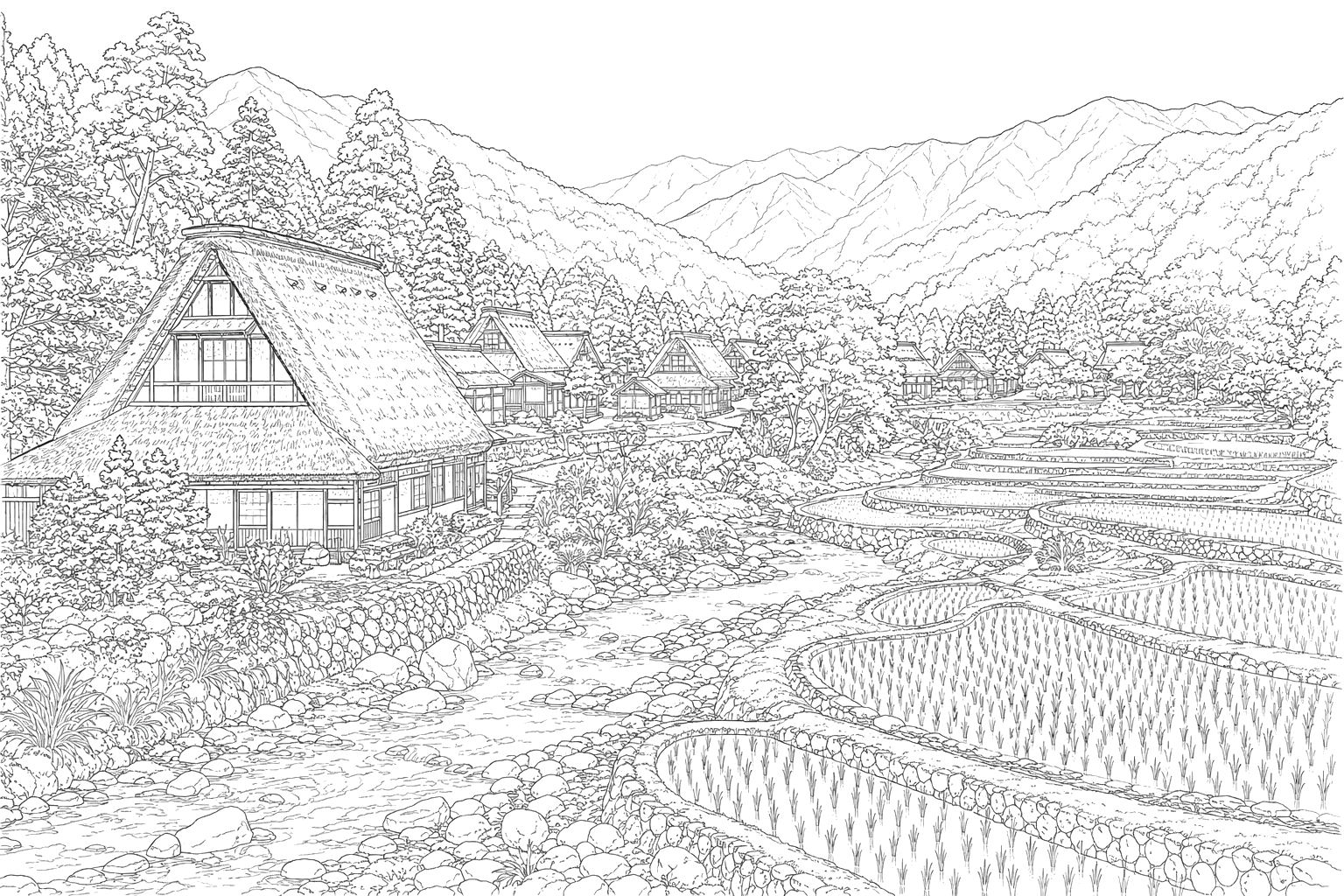 日本の農村