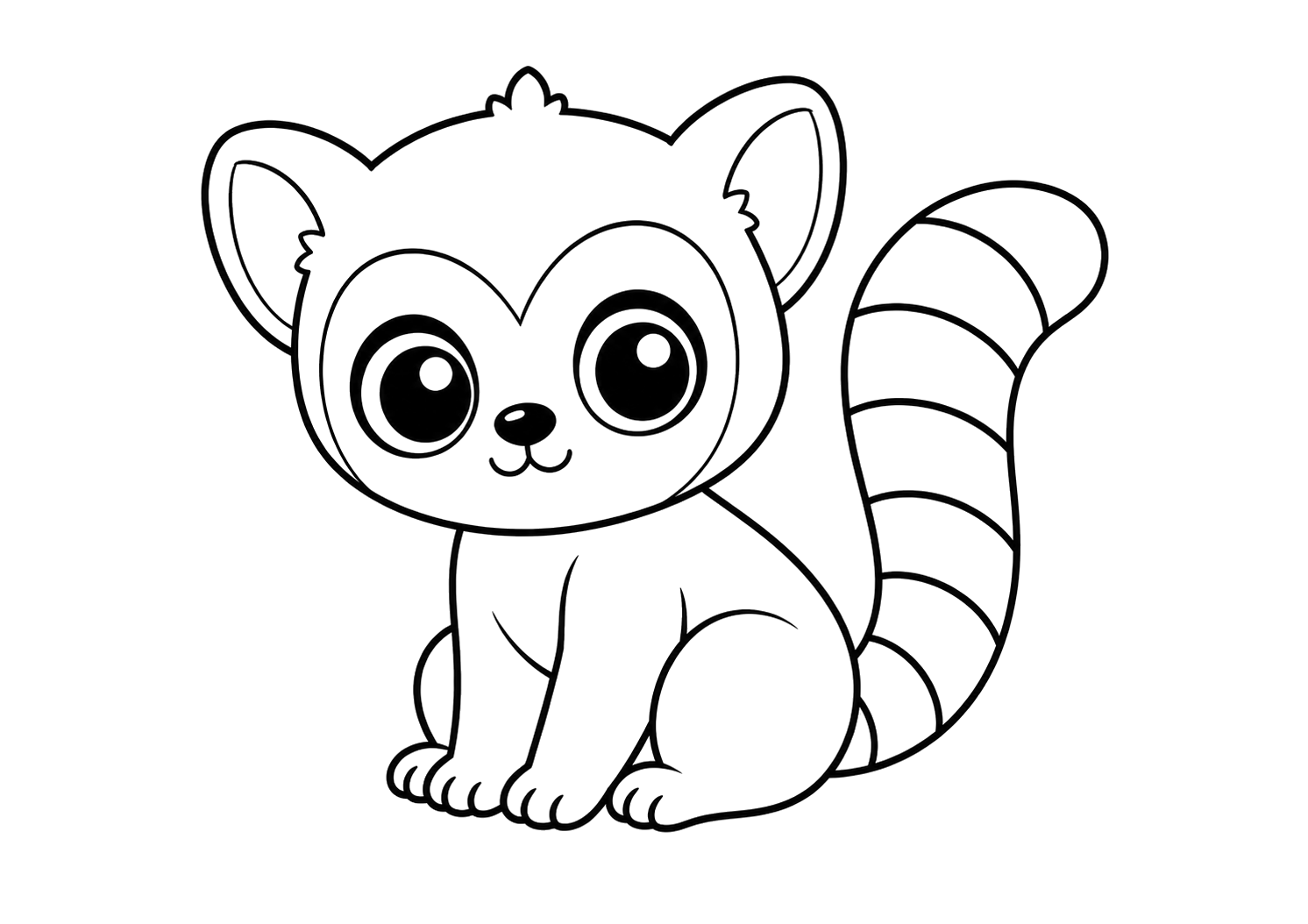かわいいキツネザル