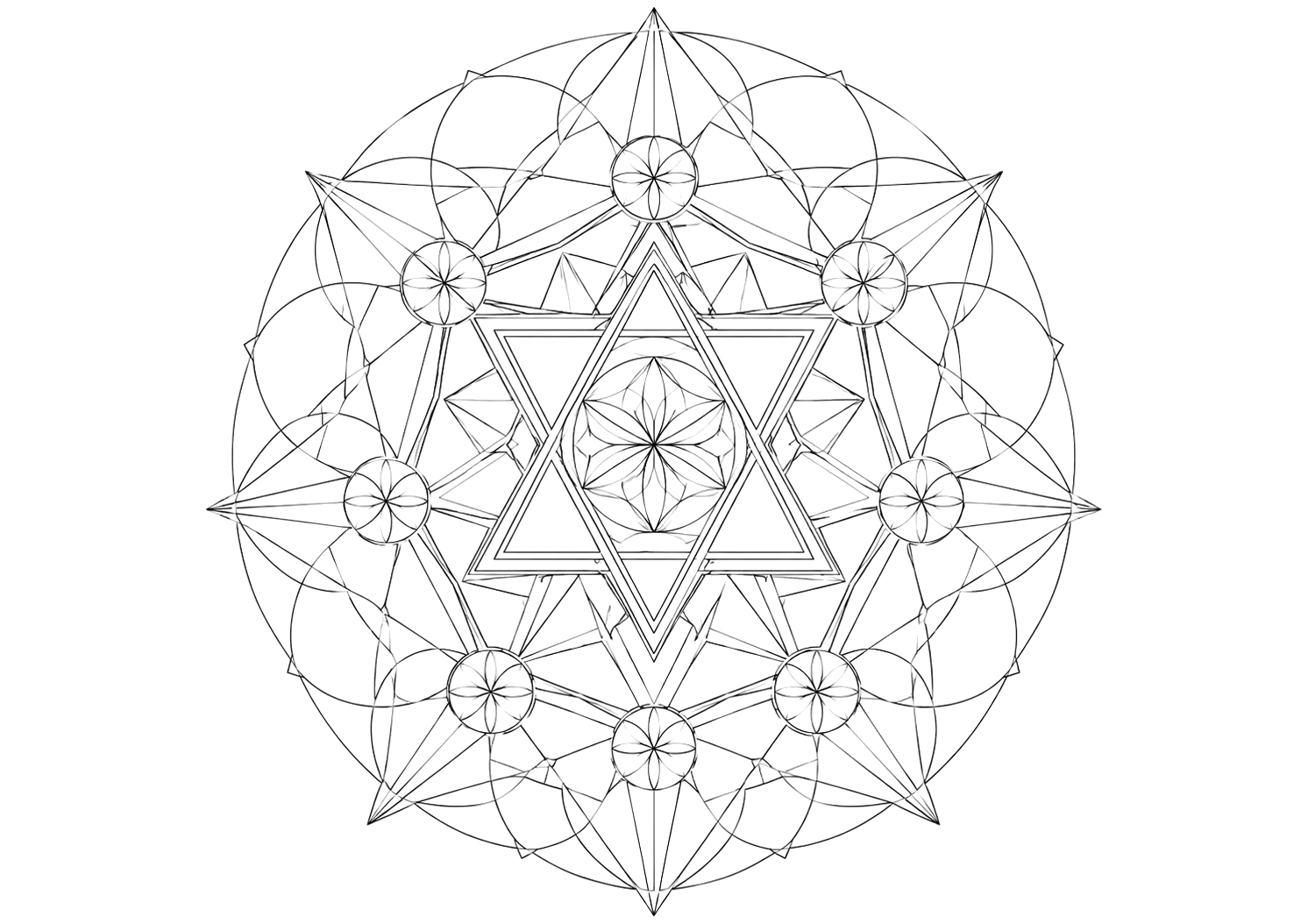 星の幾何曼荼羅
