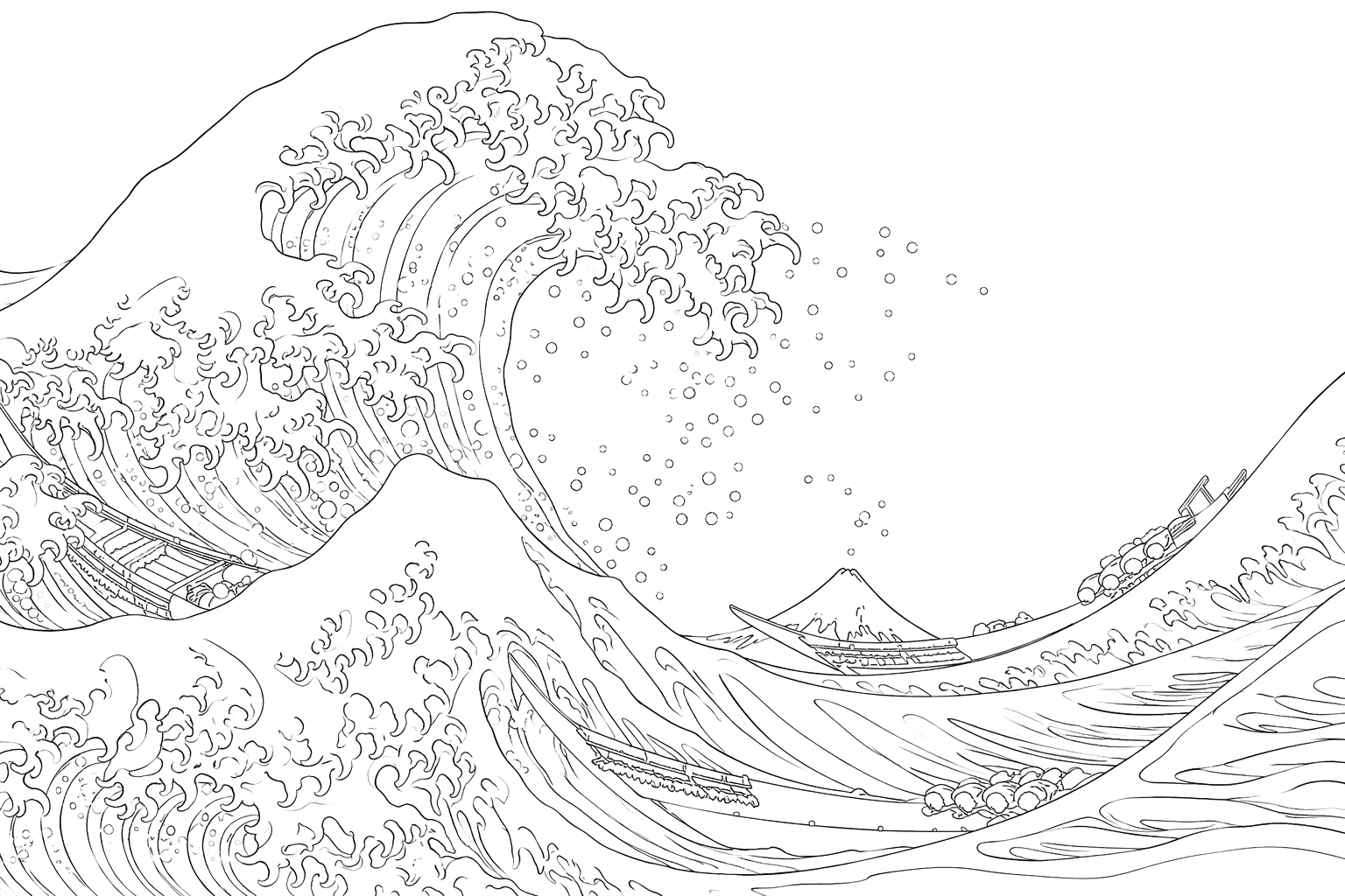 神奈川沖浪裏(北斎)