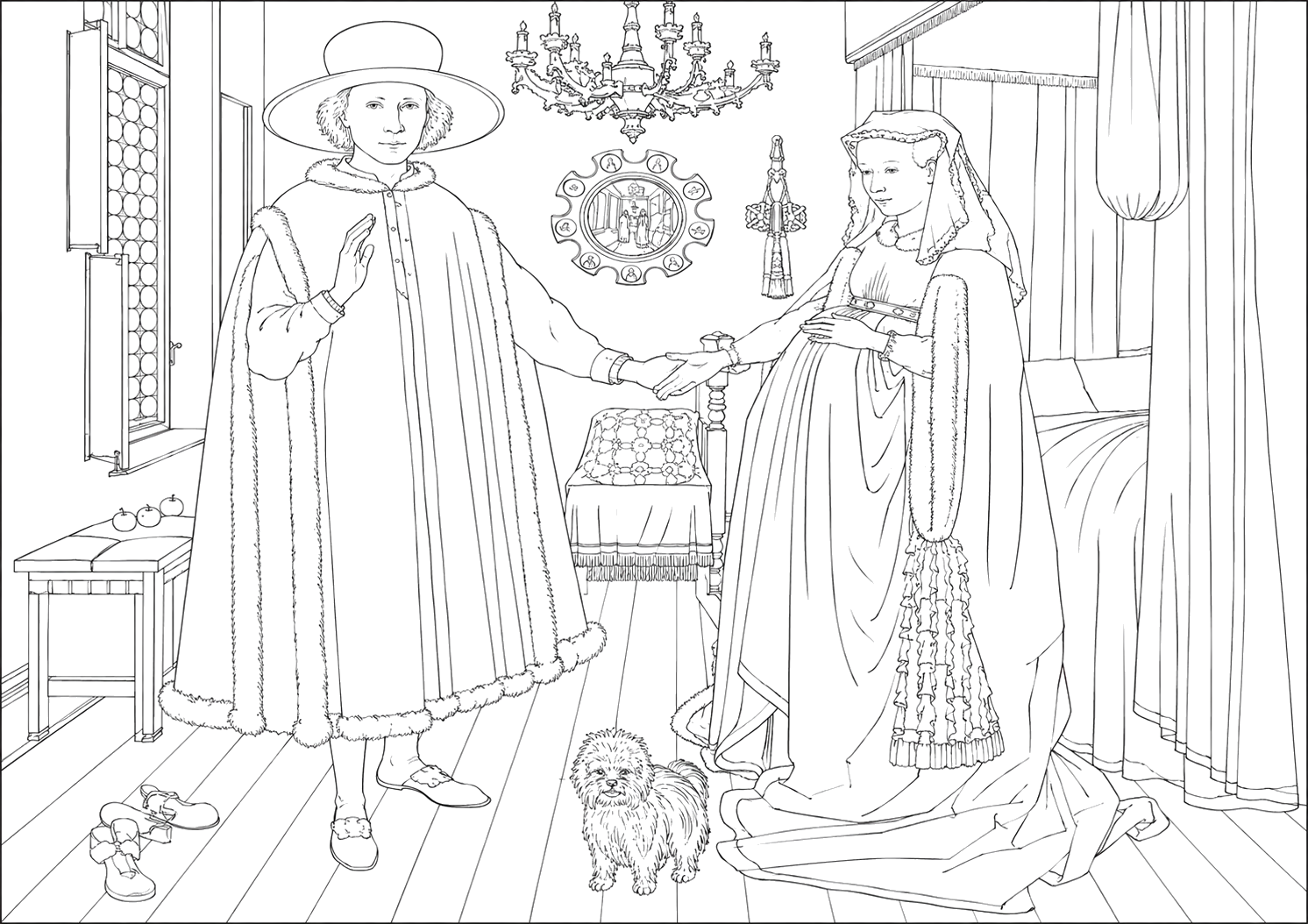 アルノルフィーニ夫妻の肖像(ファン・エイク)