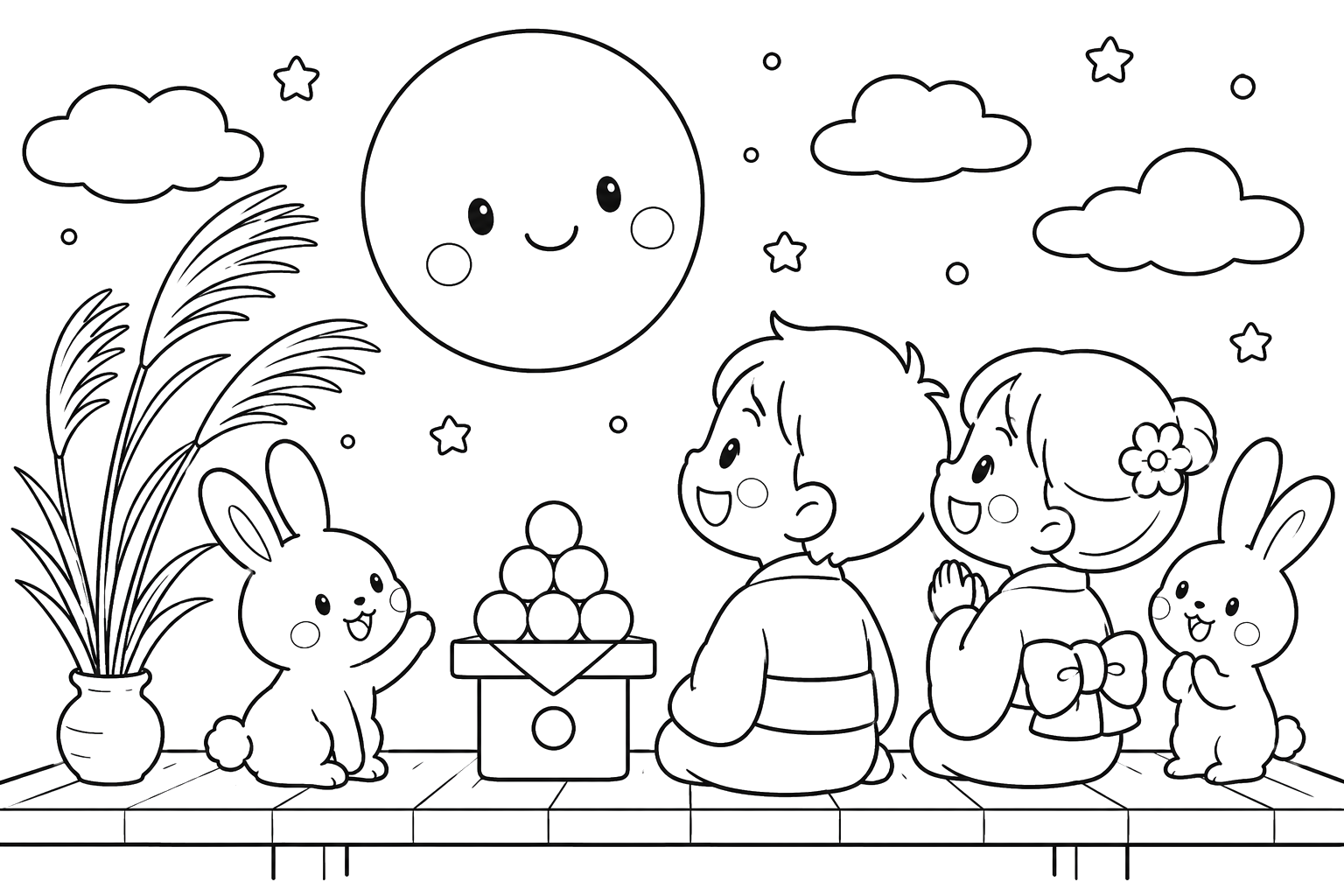 にぎやかおつきみ
