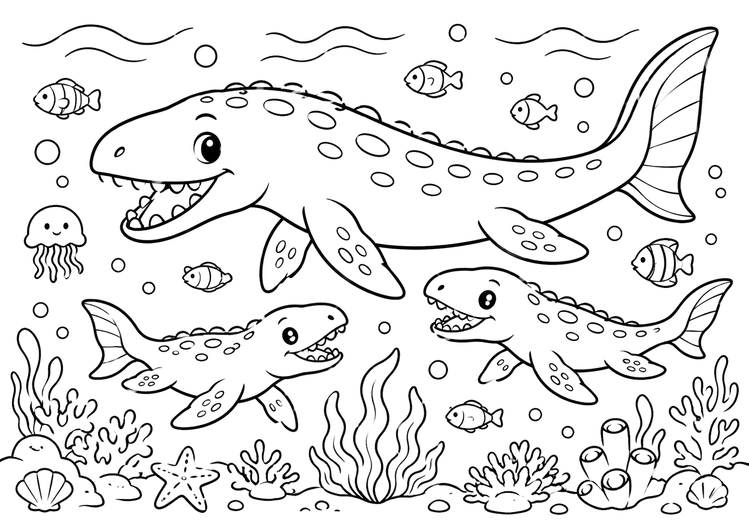 モササウルスのかぞく
