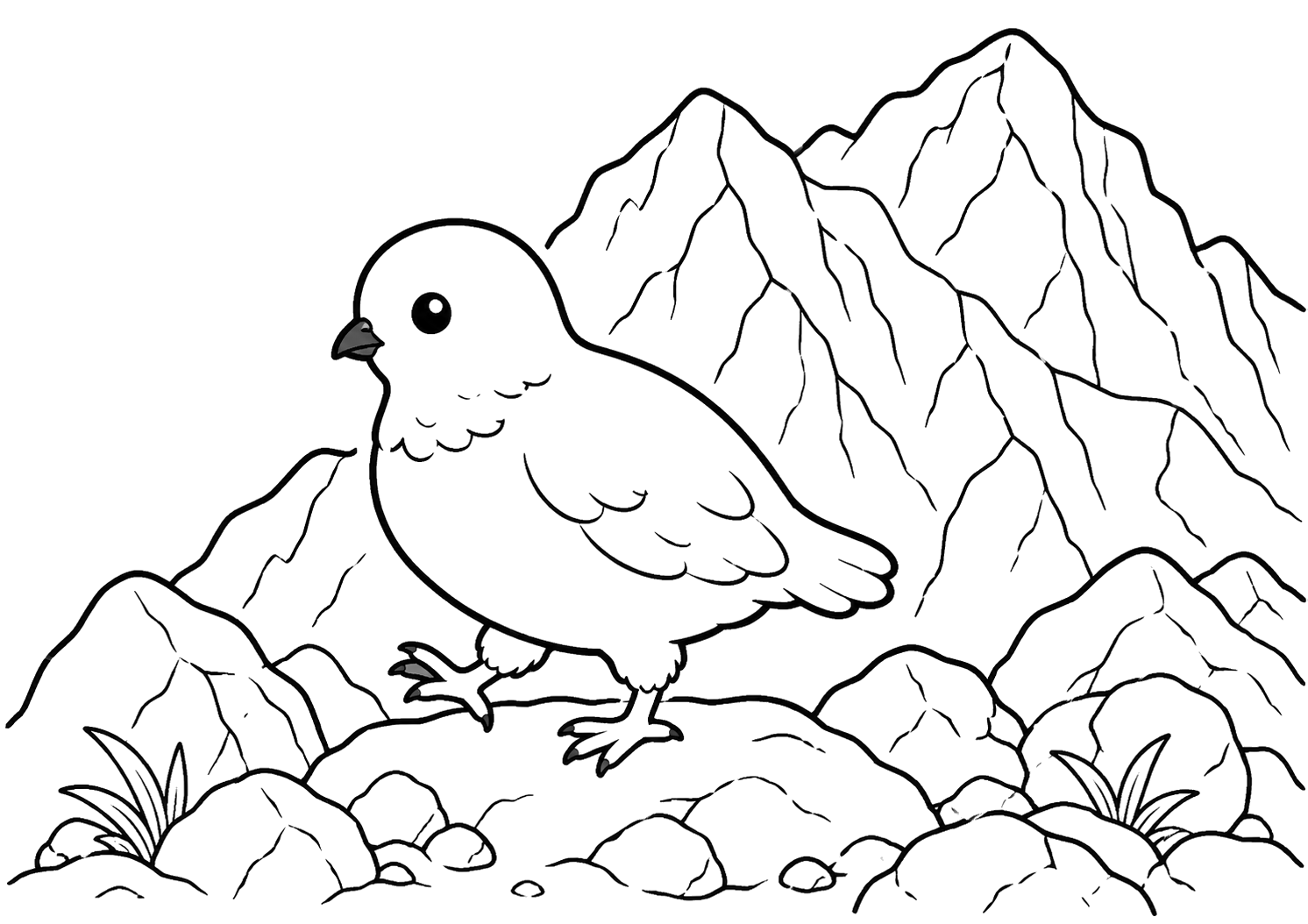 雷鳥(長野・北アルプス)