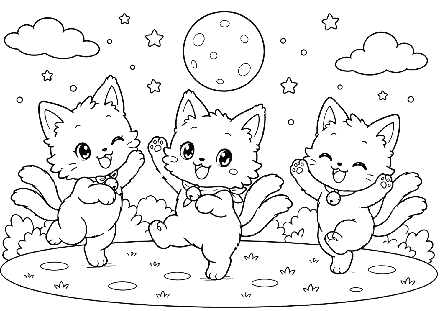 ねこまたのダンスパーティー